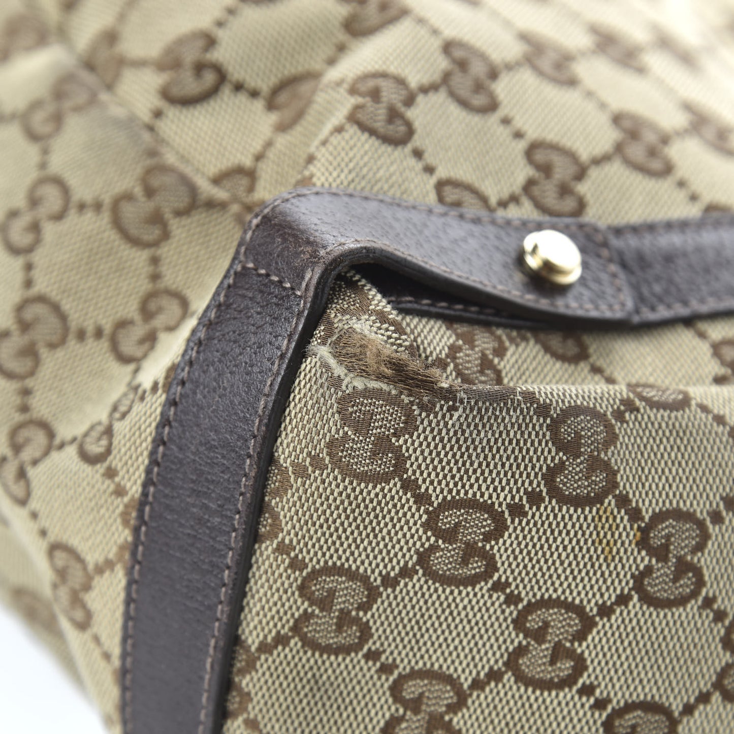 Monogram Medium Abbey Shoulder Bag Dark Brown