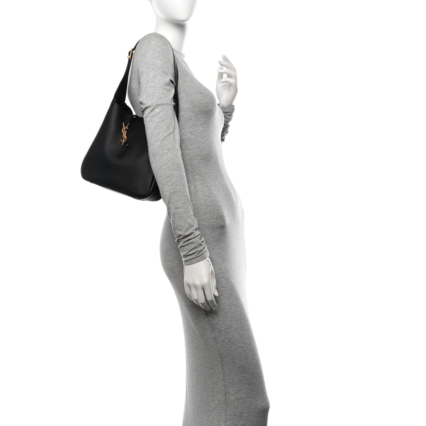 Grained Calfskin Small Le 5 A 7 Soft Hobo Black