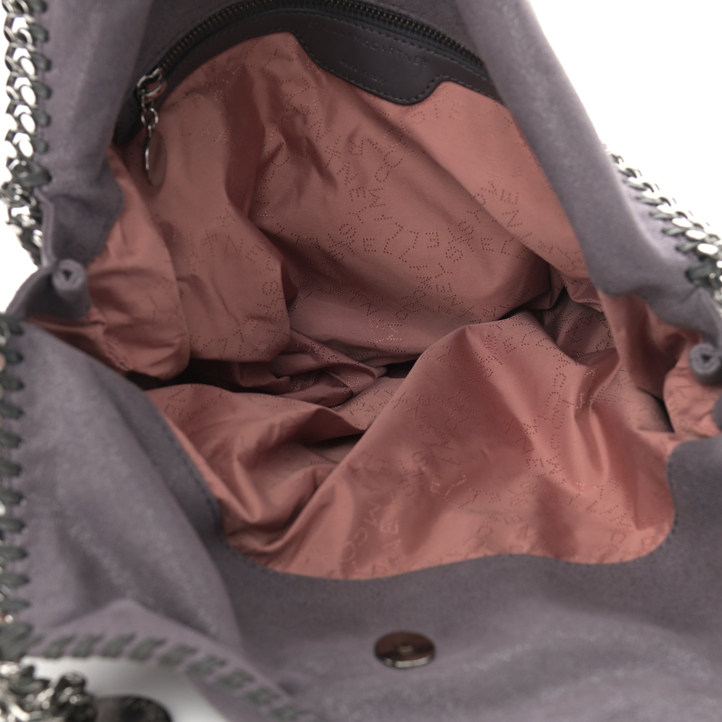 Shaggy Deer Small Falabella Tote Light Grey