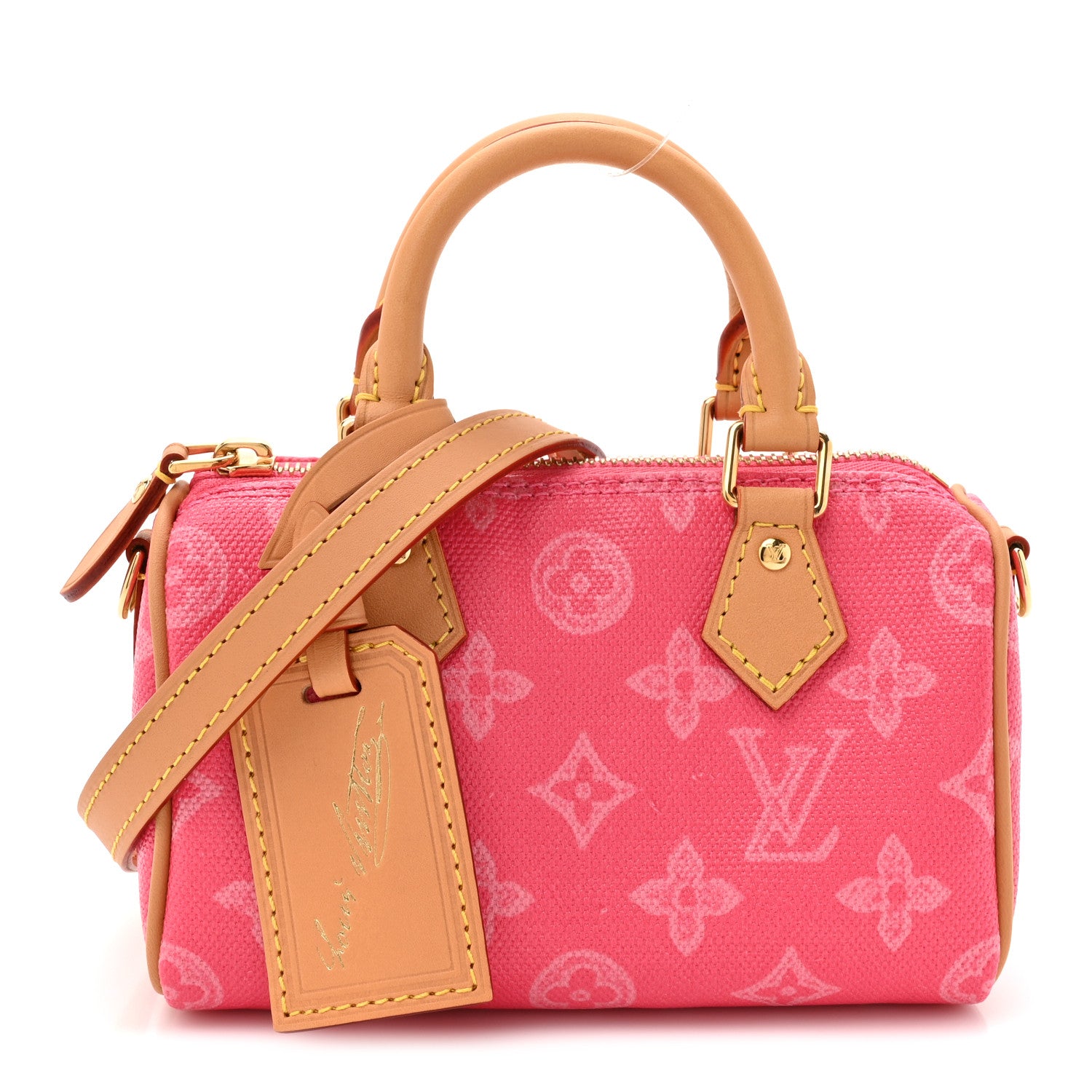 ヴィトン　バック Louis Vuitton Monogram Origine Lin Nano Speedy Rose Ruban 1914918