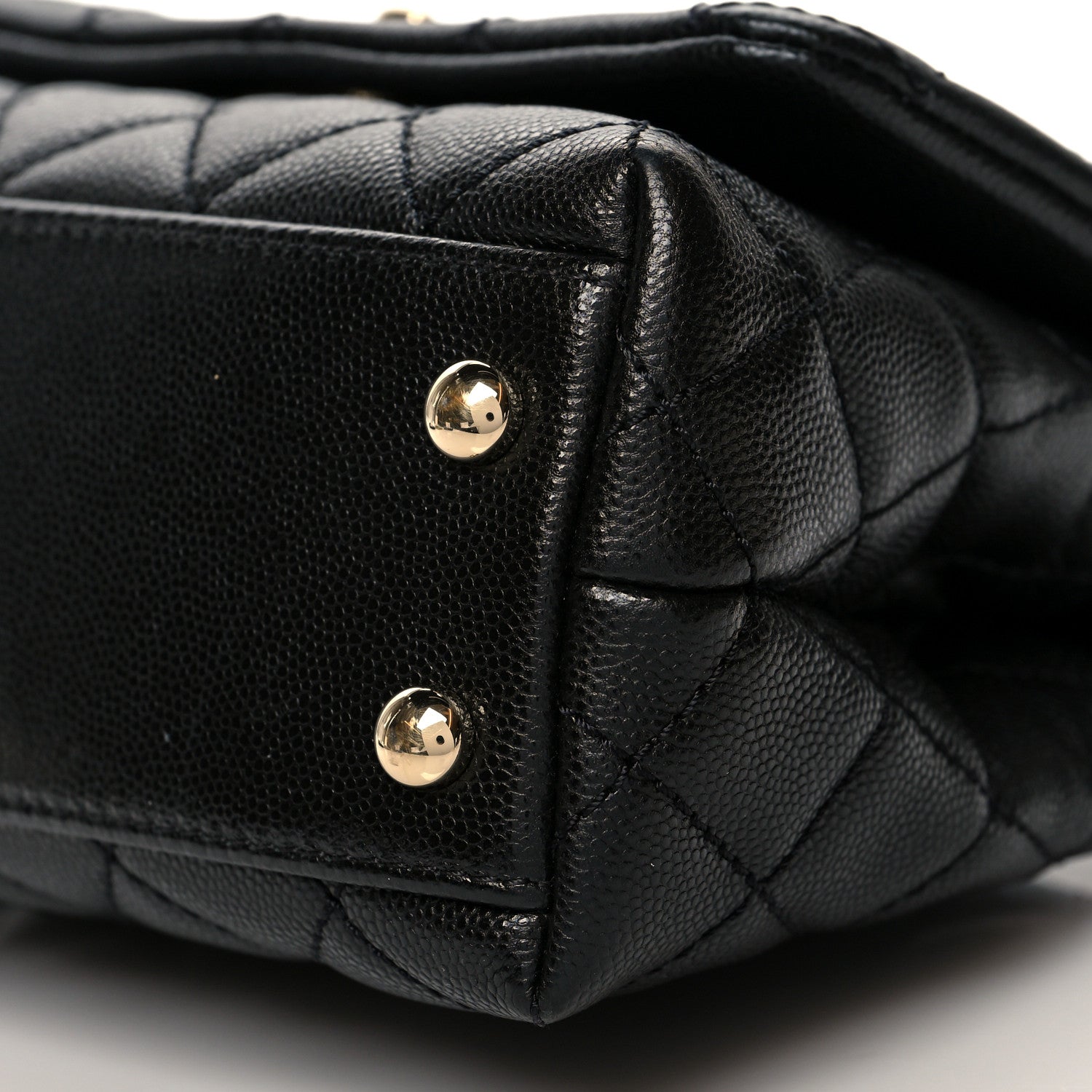Chanel Caviar Quilted Extra Mini Coco Handle Flap Black 10 of 11