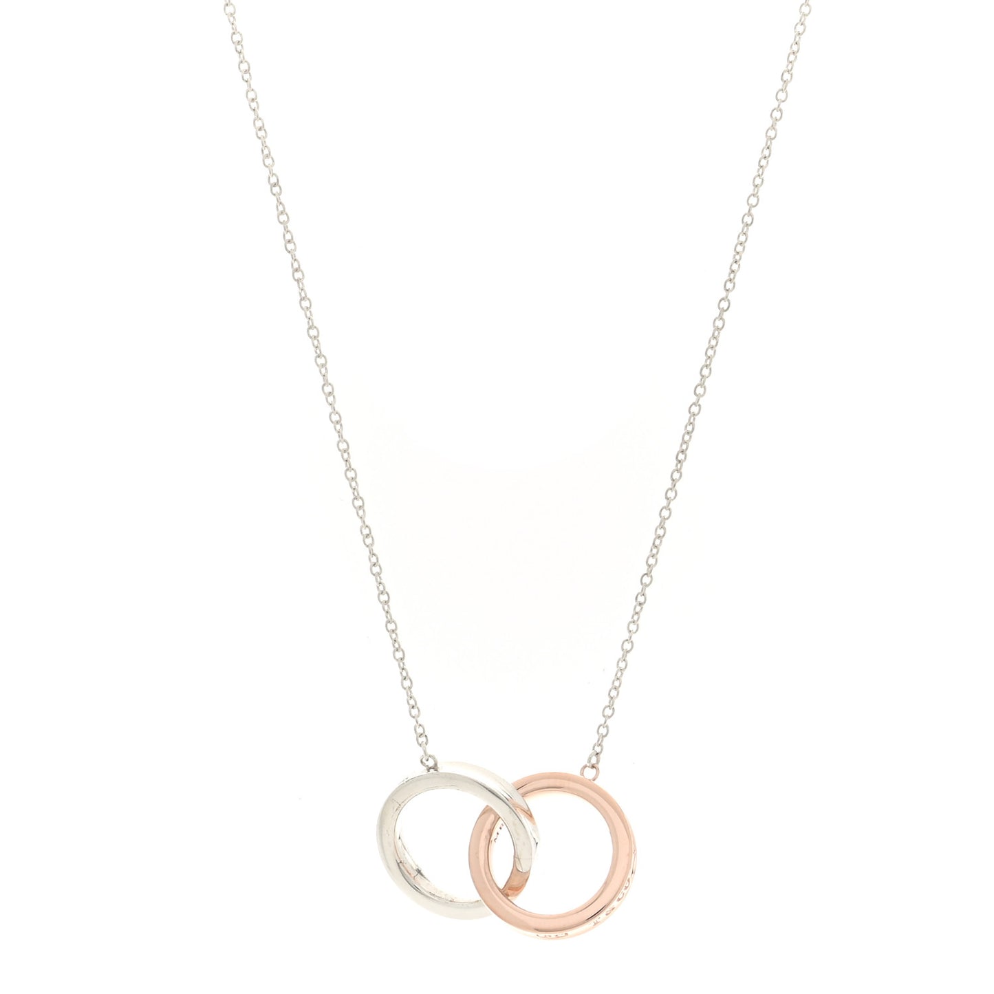 Sterling Silver Rubedo 1837 Interlocking Circles Pendant Necklace