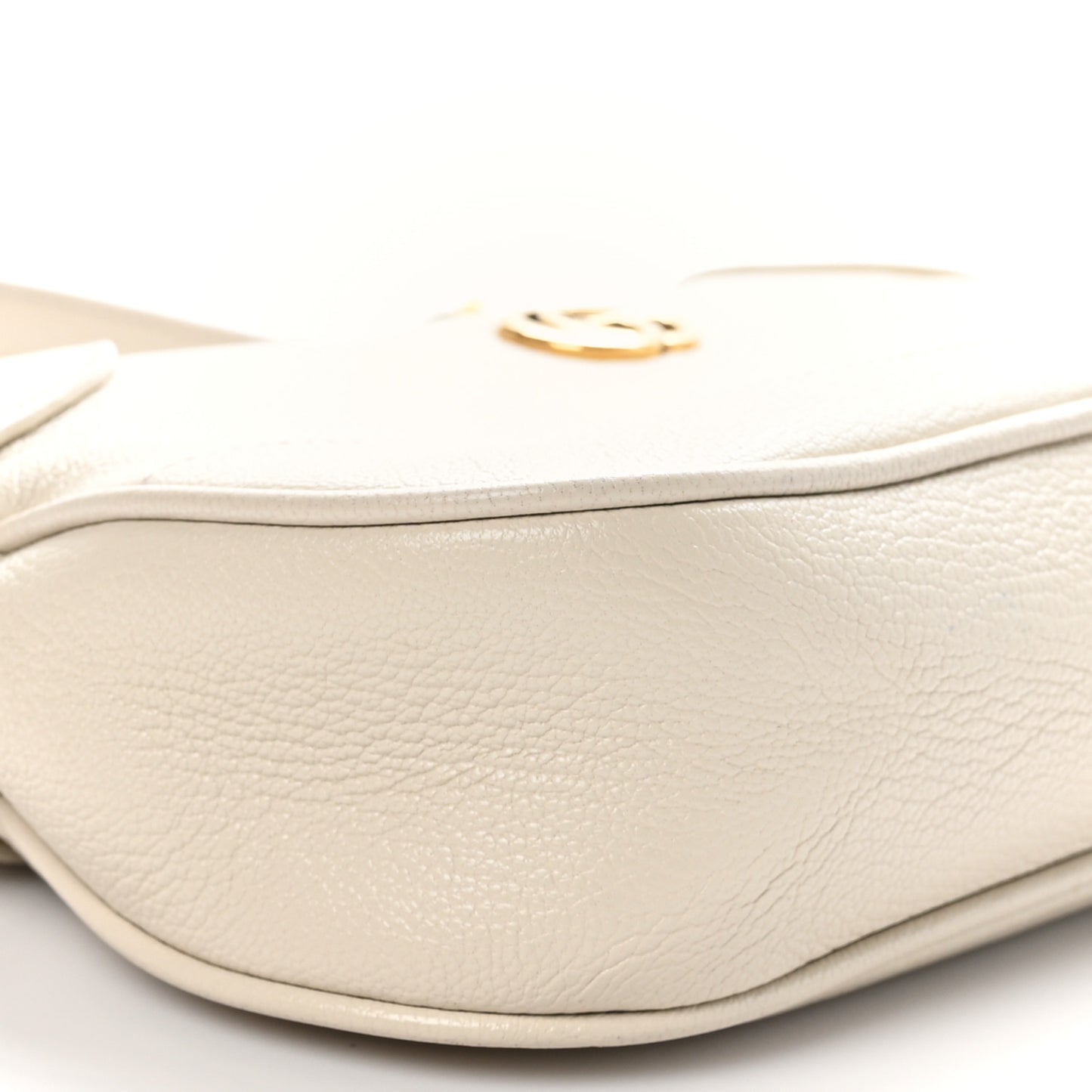 Goatskin Small Aphrodite Shoulder Bag Mystic White