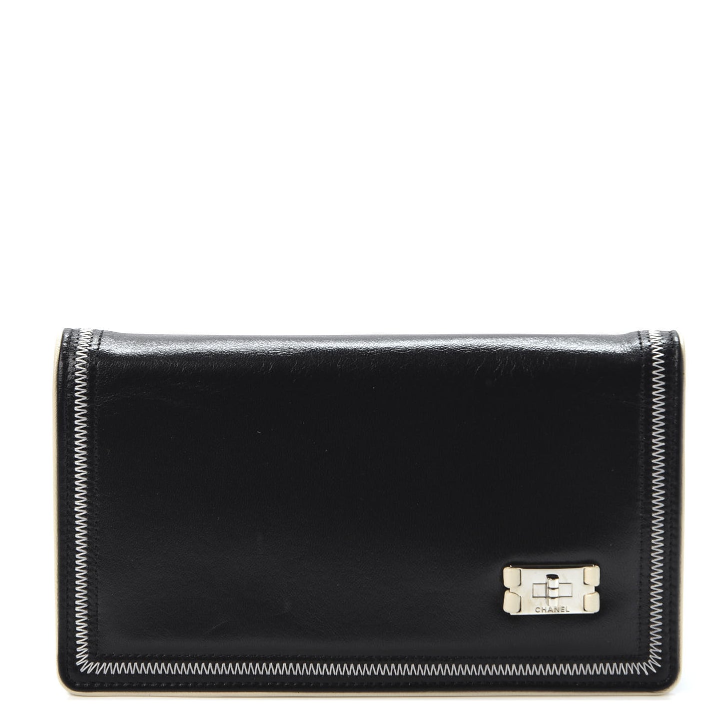 Lambskin Mademoiselle Yen Wallet Black
