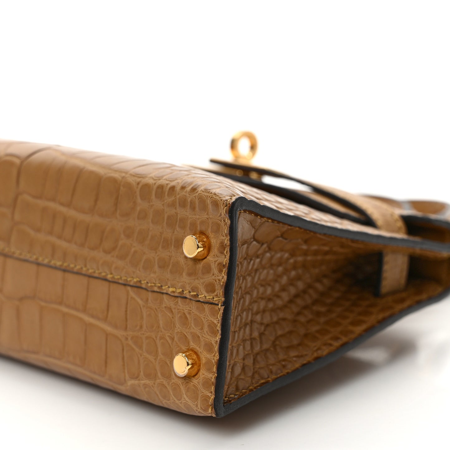 Matte Alligator Mini Kelly Sellier 20 Kraft