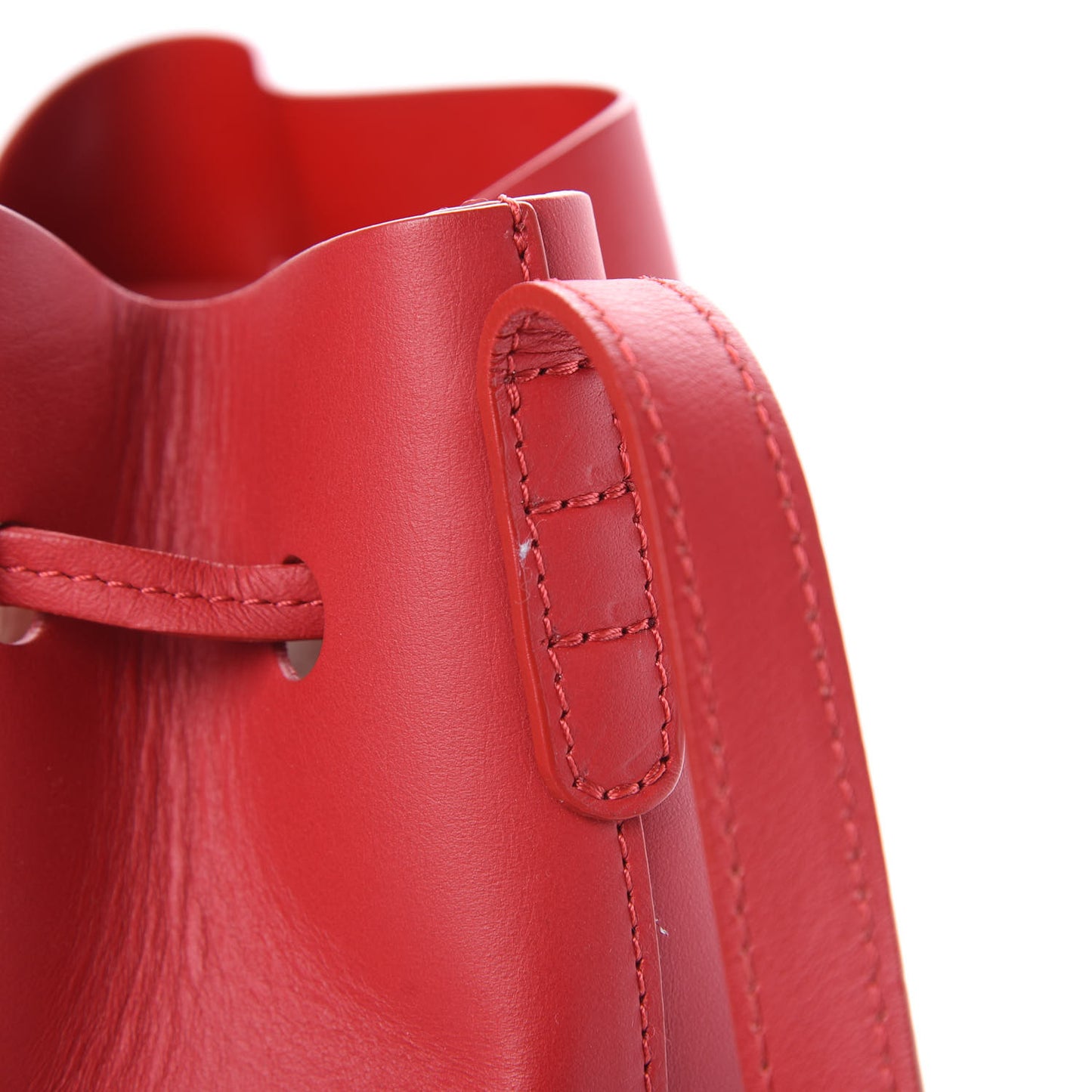 Calfskin Mini Bucket Bag Flamma