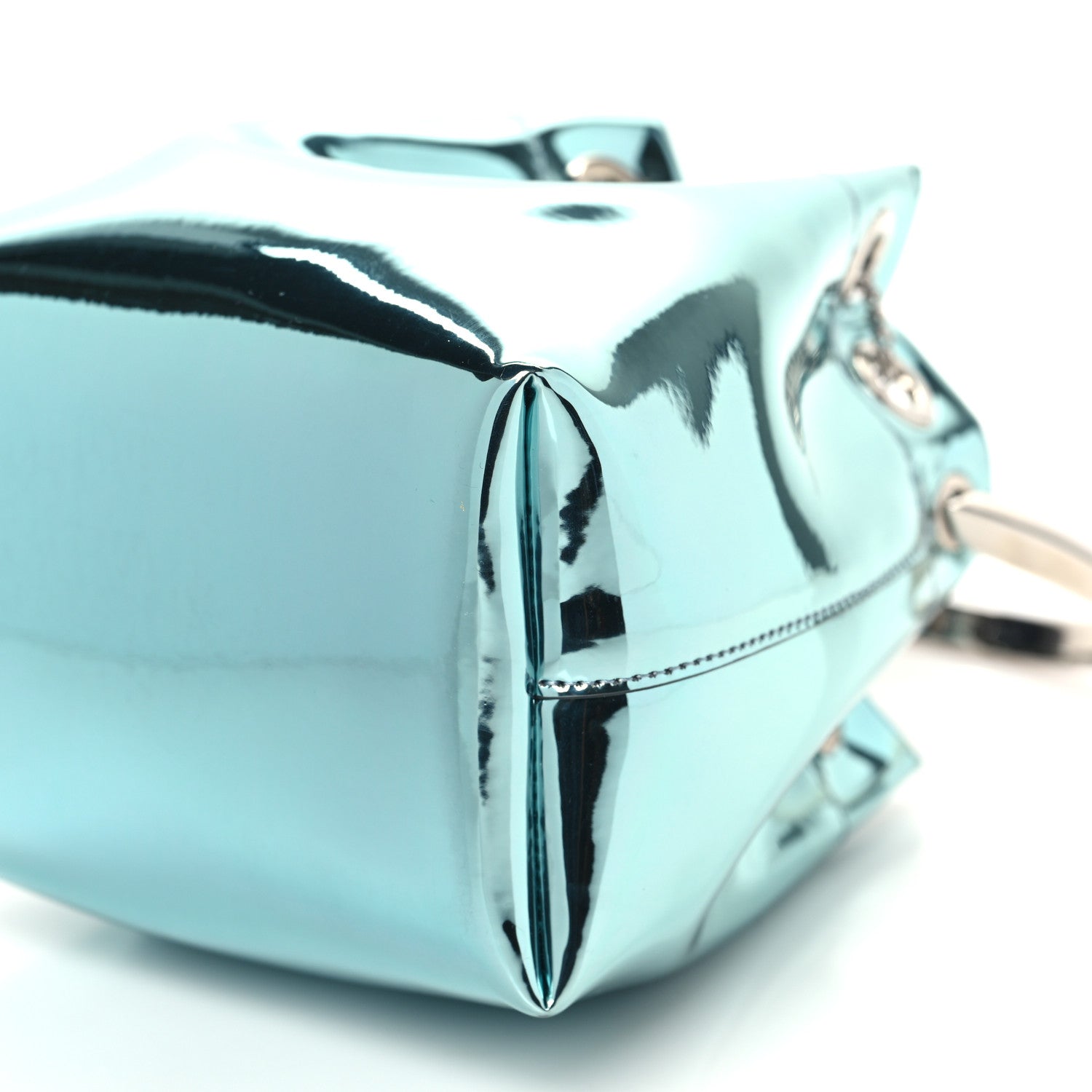 Jimmy Choo Metallic Patent Bon Bon Bag  Malibu 8 of 8