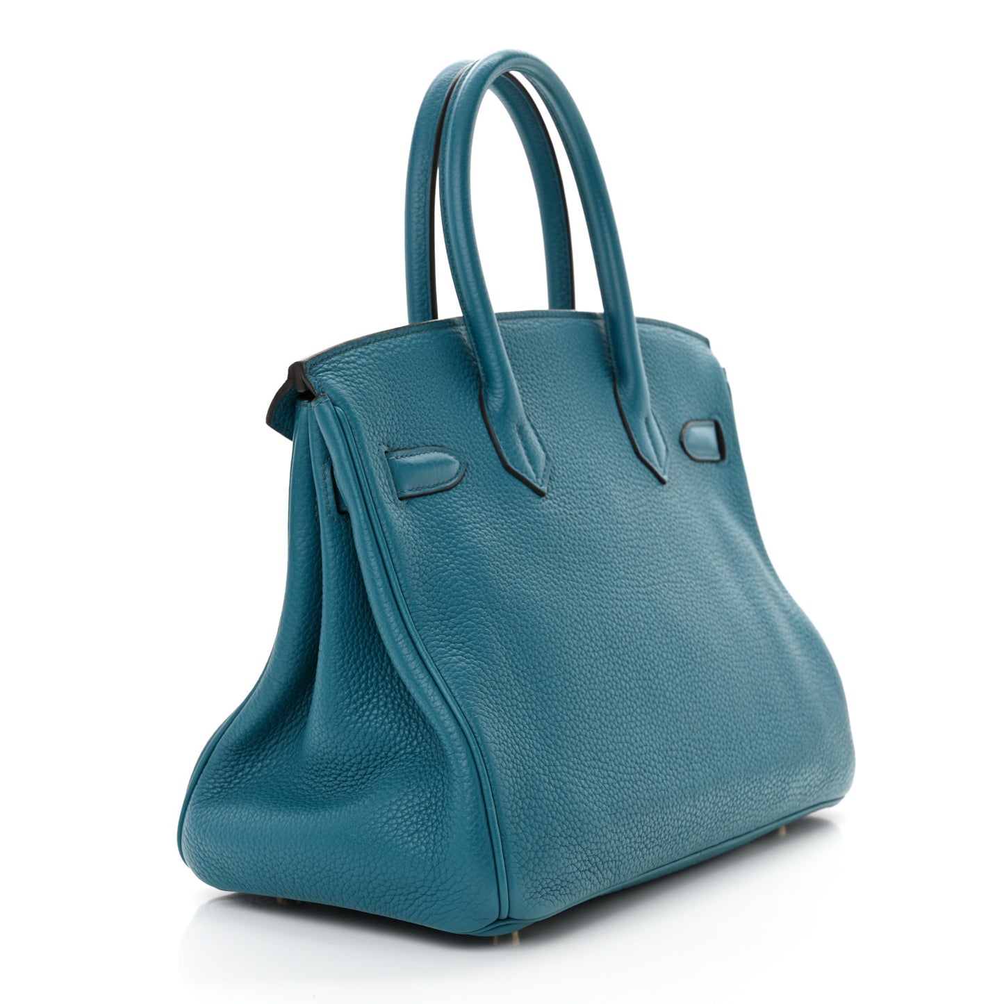 Taurillon Clemence Birkin 30 Bleu Izmir