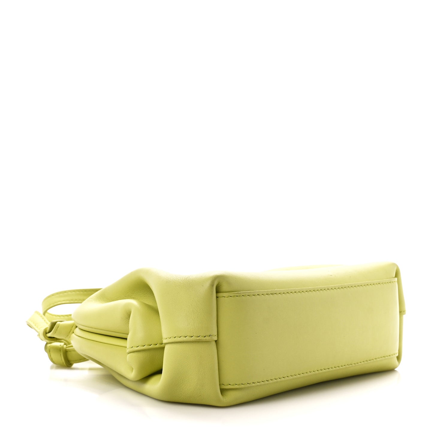 Calfskin Small The Point Triangle Bag Seagrass