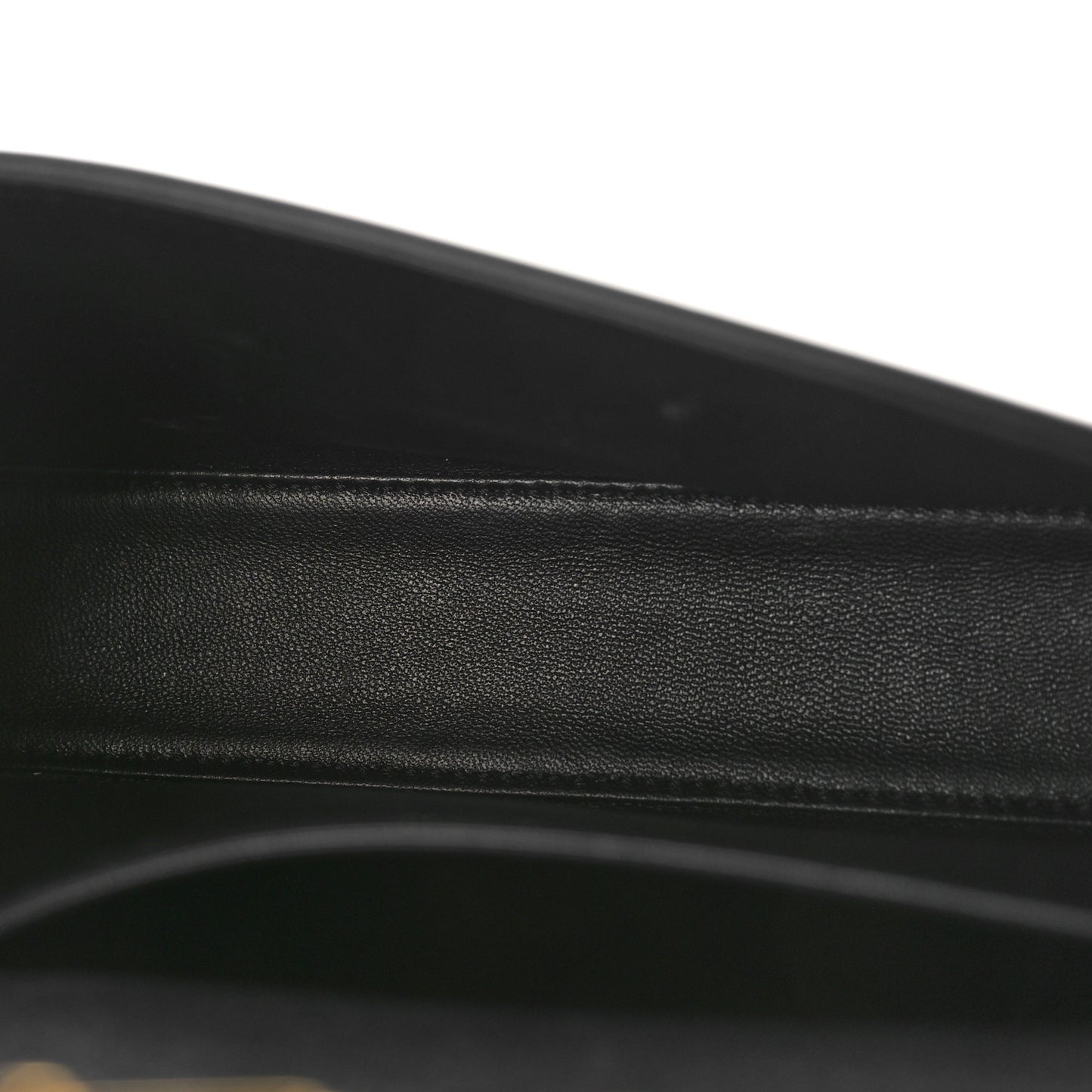 Shiny Calfskin Triomphe Shoulder Bag Black