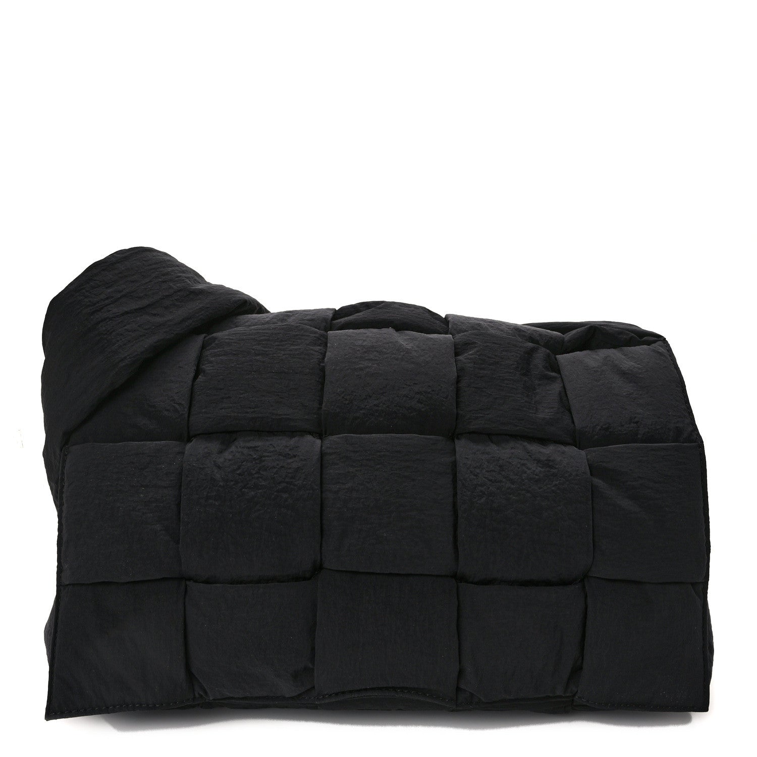 Bottega Veneta Nylon Intrecciato Padded Tech Maxi Cassette Bag Black 1 of 12