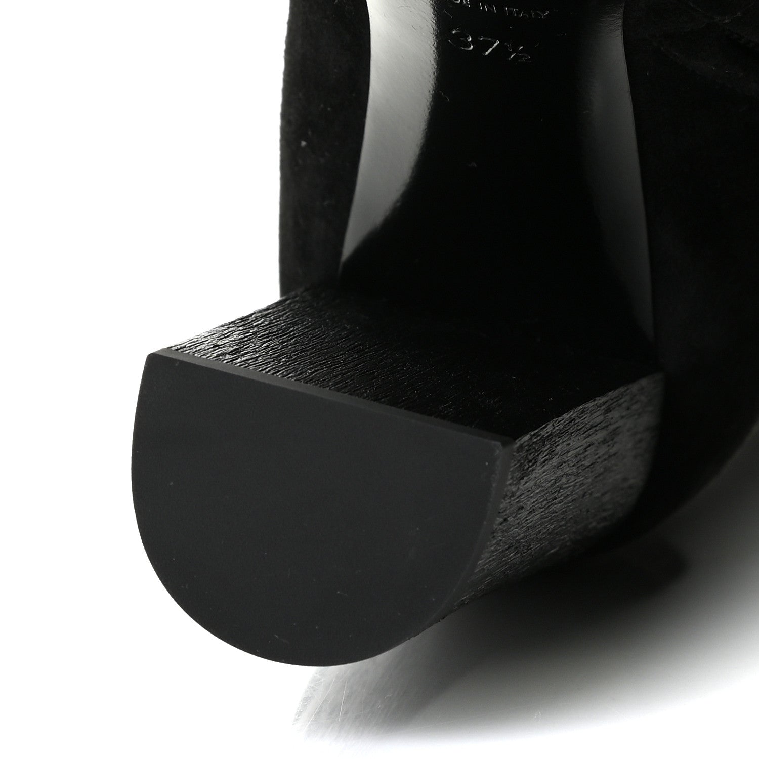 Saint Laurent Suede Joplin Buckle 105 Booties 37.5 Black 10 of 15