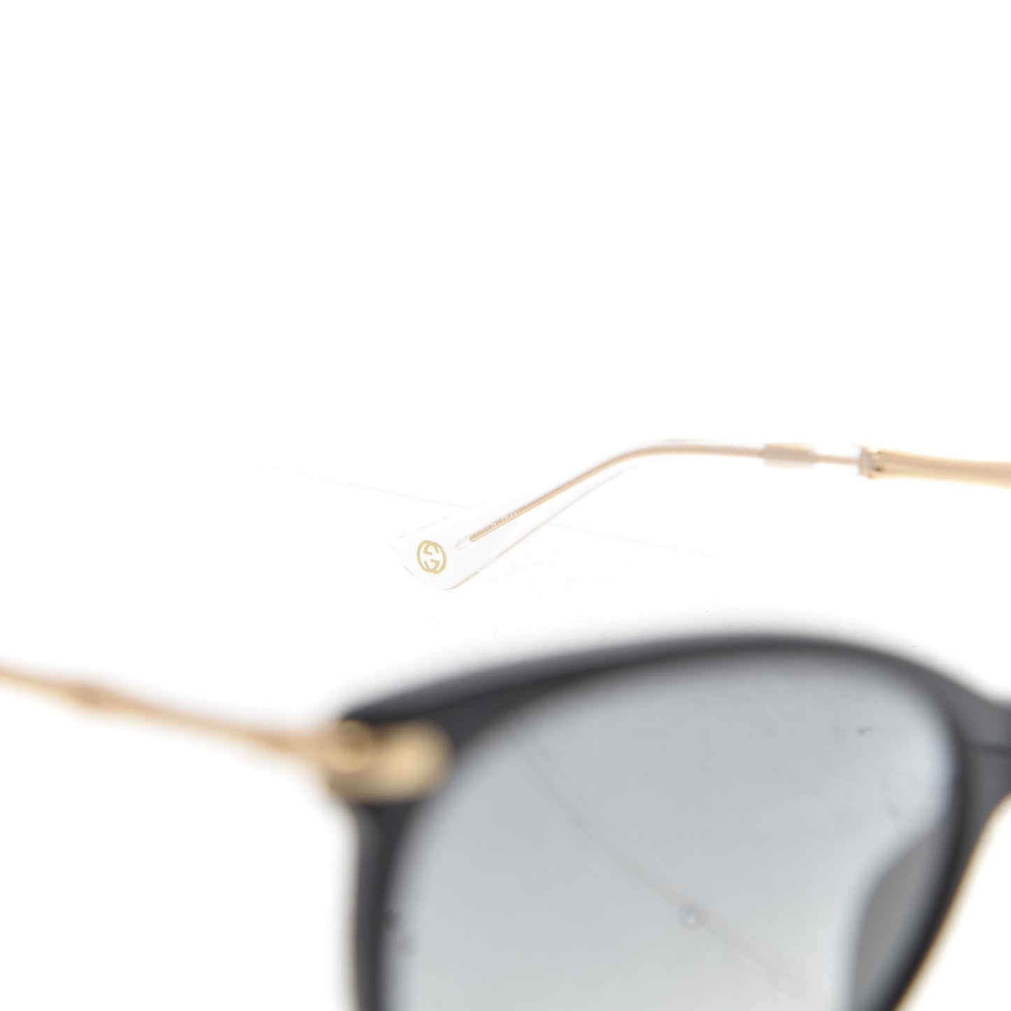 Crystal Bamboo Cat Eye Sunglasses GG3771 Black Gold