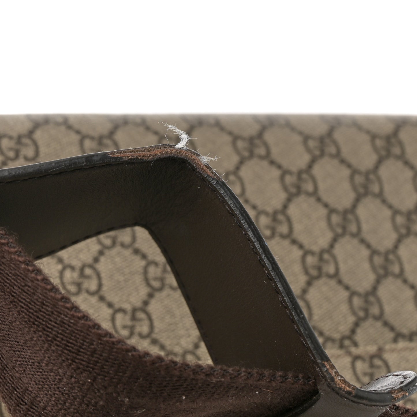 GG Plus Monogram Messenger Diaper Bag Dark Brown