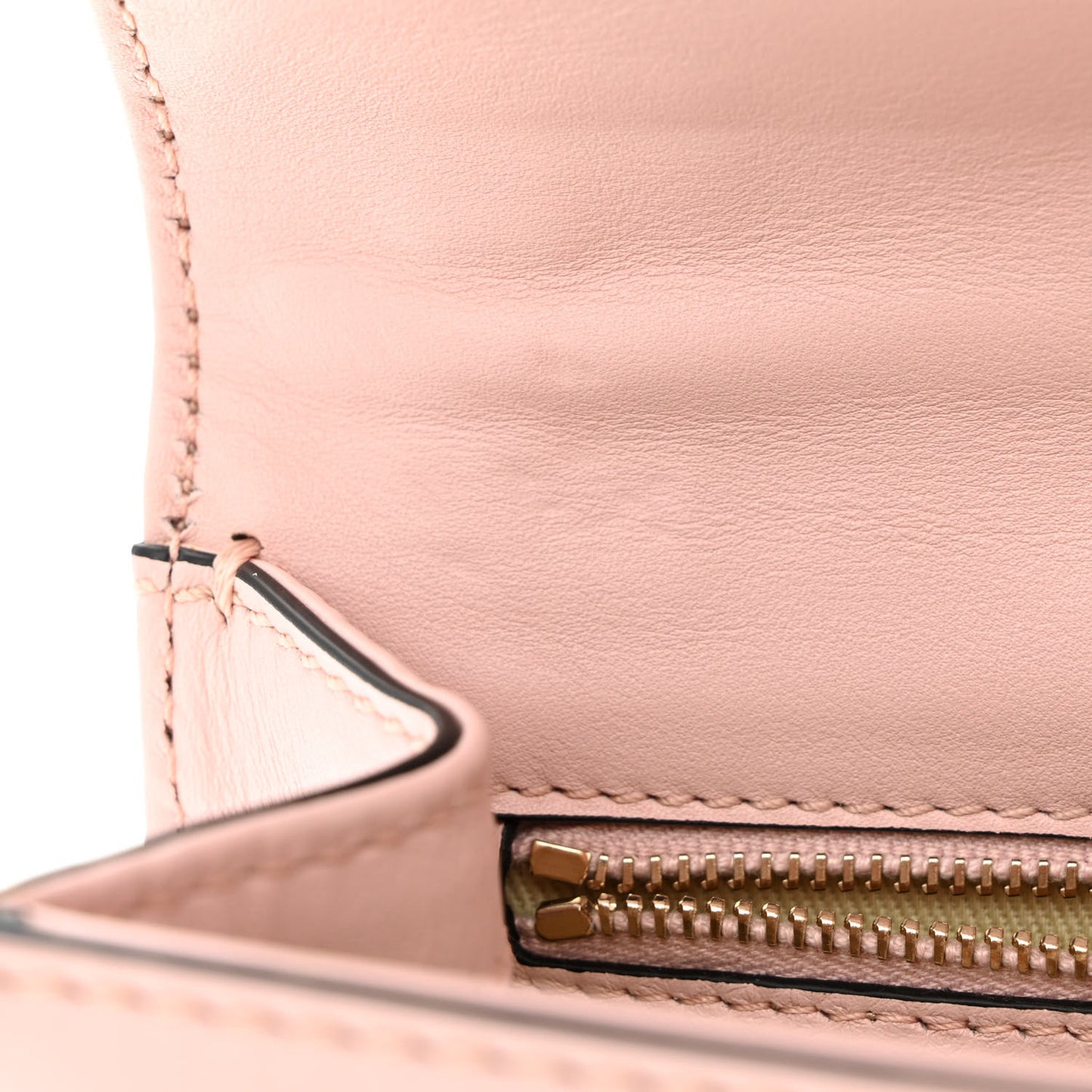 Vitello Small Glam Lock Rockstud Flap Poudre