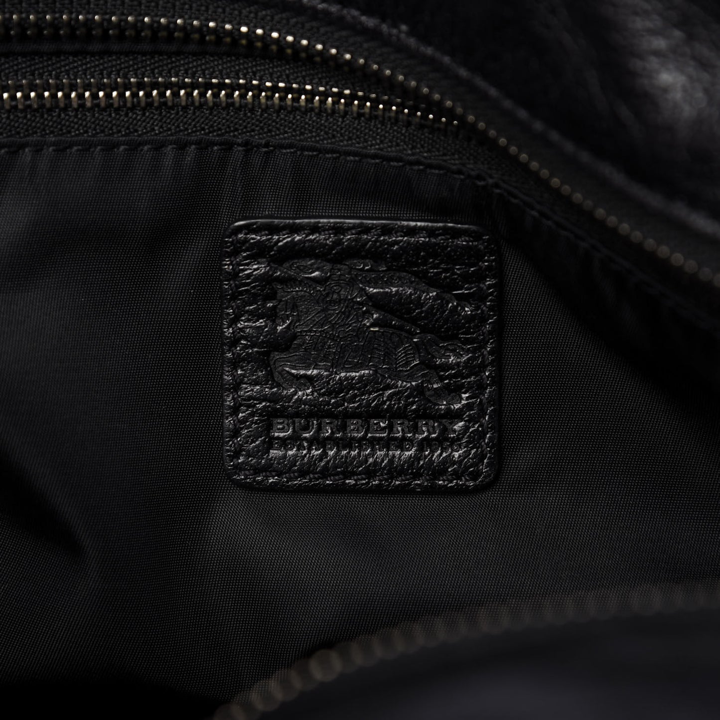 Nylon Tonal Check Torbitt Tote Black