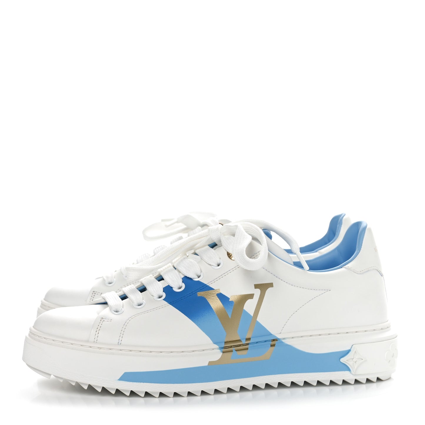 Monogram Time Out Sneakers 38 Blue