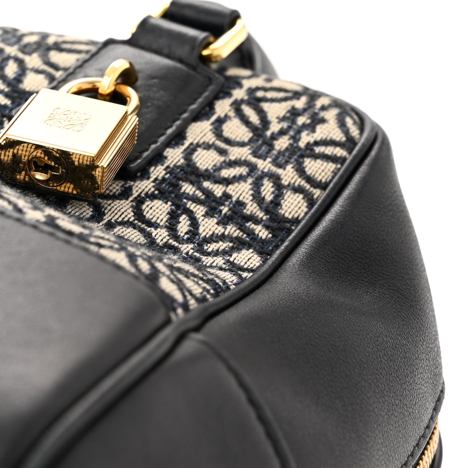 Loewe Jacquard Anagram Calfskin Amazona 19 Black Navy 11 of 13