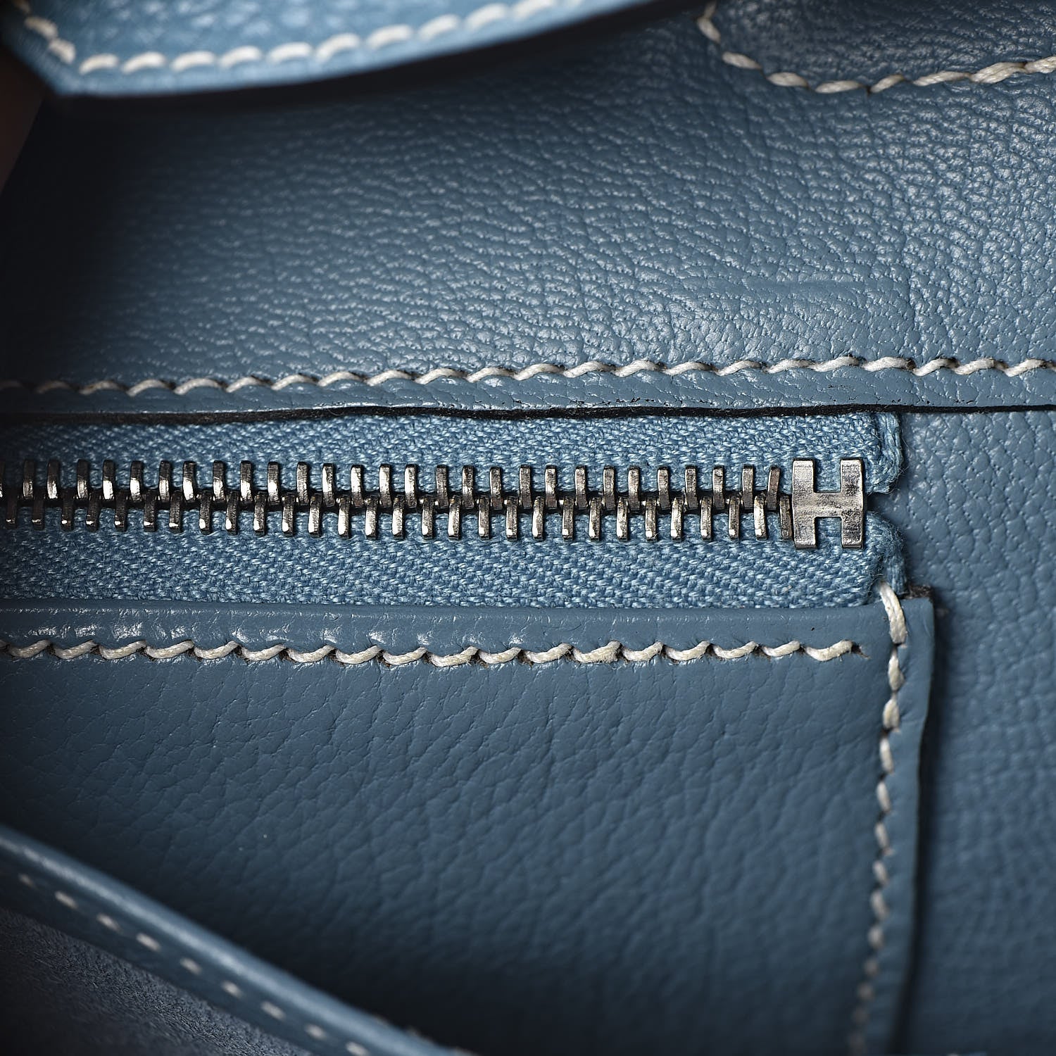 Hermes Togo Birkin 25 Blue Jean 16 of 36