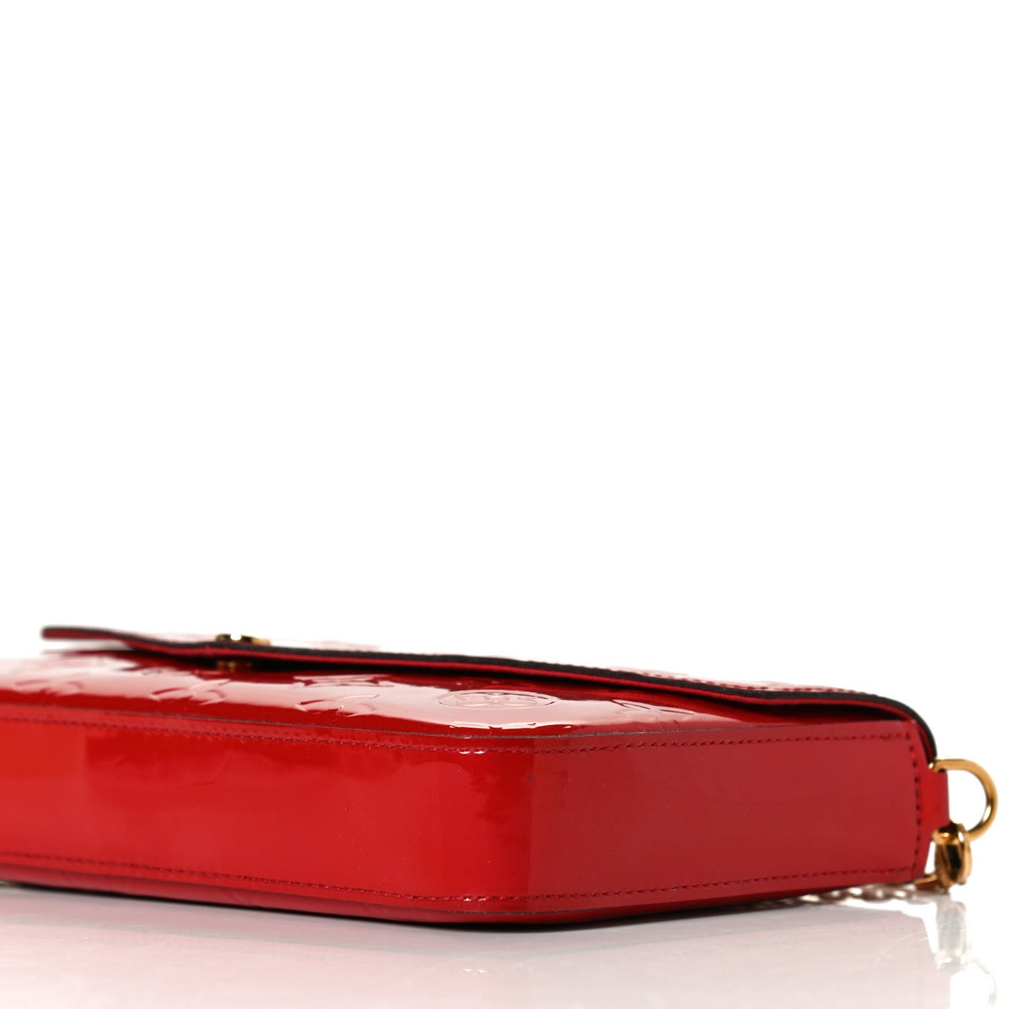 Vernis Felicie Pochette Chain Wallet Cherry