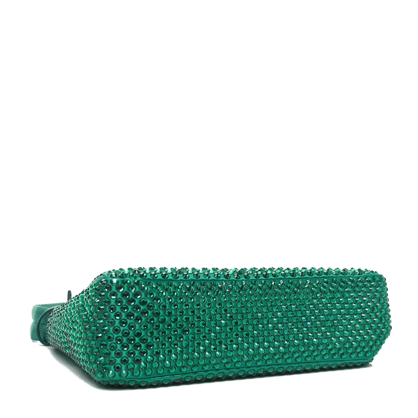 Satin Crystal Mini Re-Edition 2000 Bag Mango
