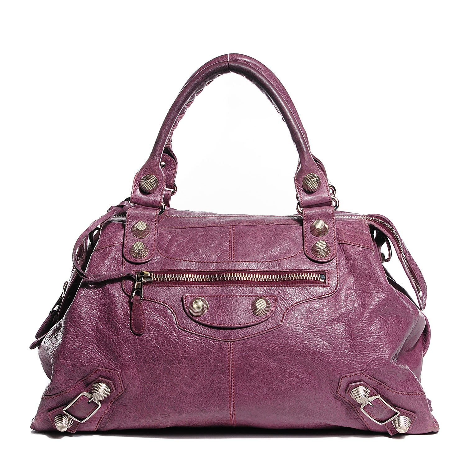 Balenciaga Agneau Giant 21 Silver Hardware Trapeze Murier 109439