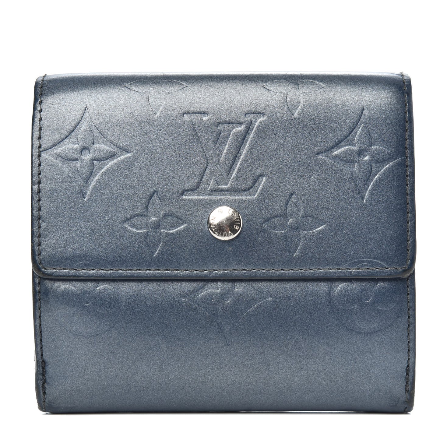 Mat Monogram Elise Wallet Blue