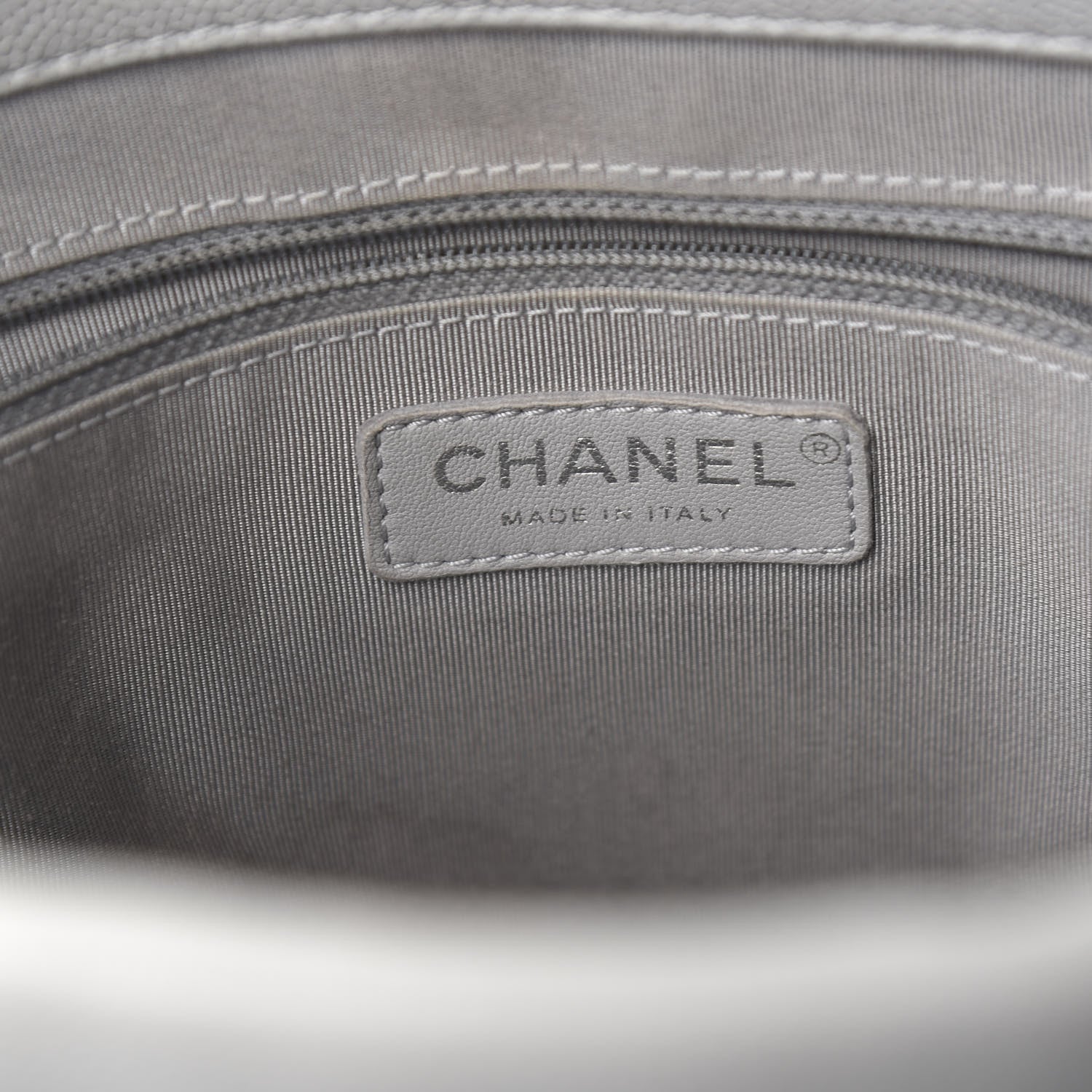 Chanel Caviar Quilted Large Urban Companion Top Handle Shopping Tote Grey 9 of 16