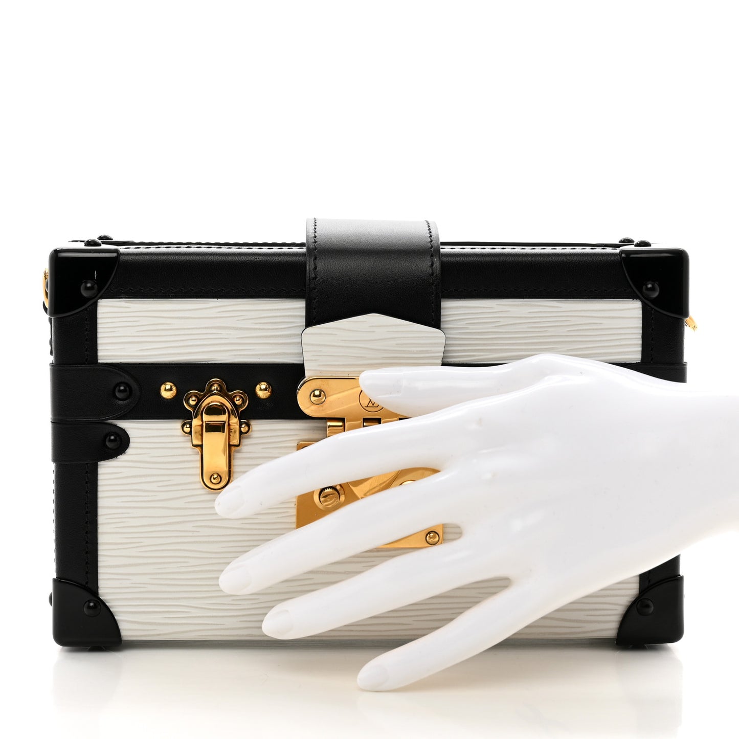 Epi Petite Malle White Black