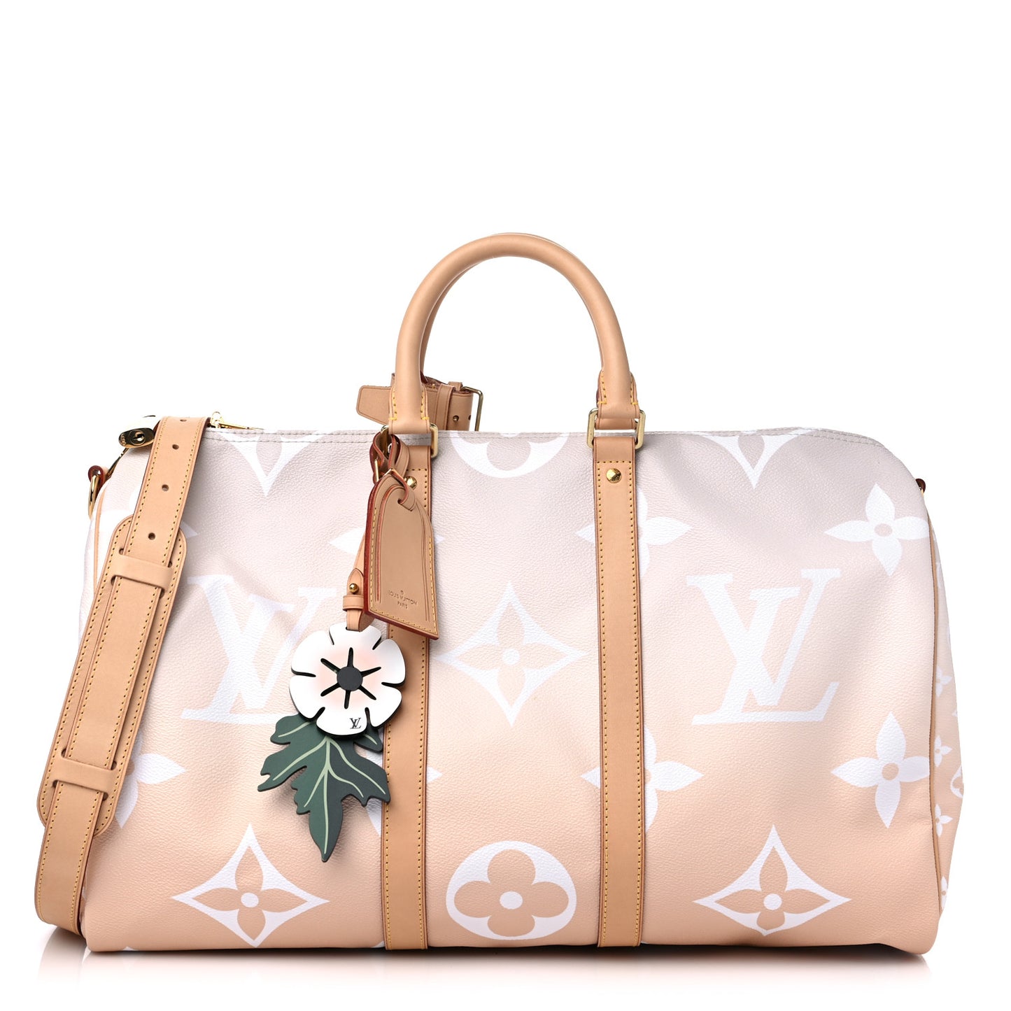 Monogram Giant By The Pool Keepall Bandouliere 45 Brume