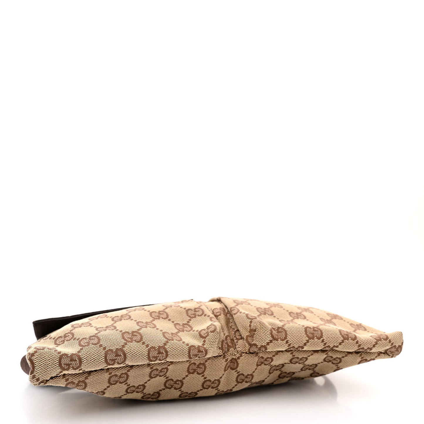 GG Monogram Double Pocket Belt Bag Dark Brown