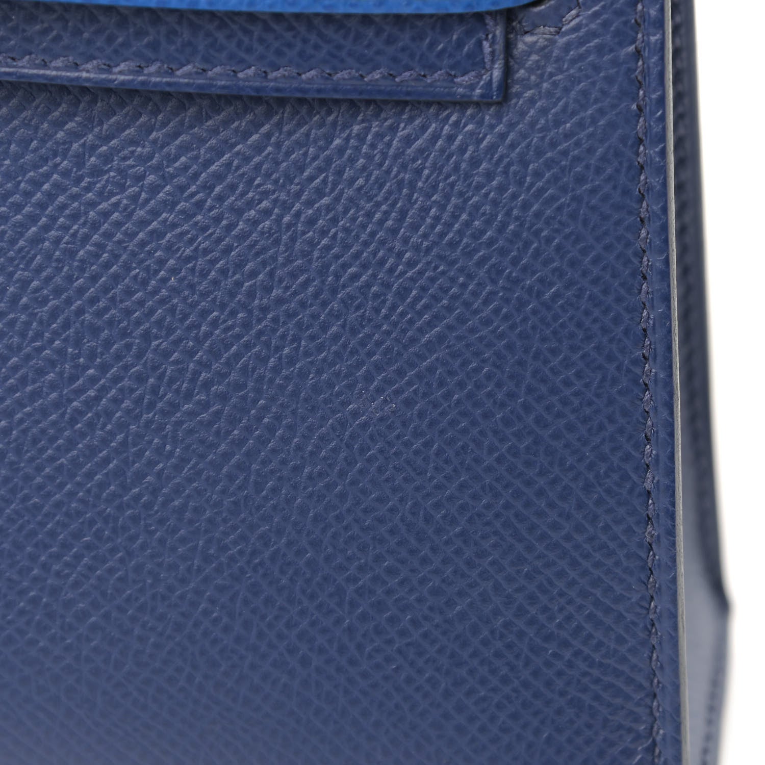 Hermes Epsom Mini Kelly Sellier 20 Bleu Saphir Bleu France Black 12 of 12
