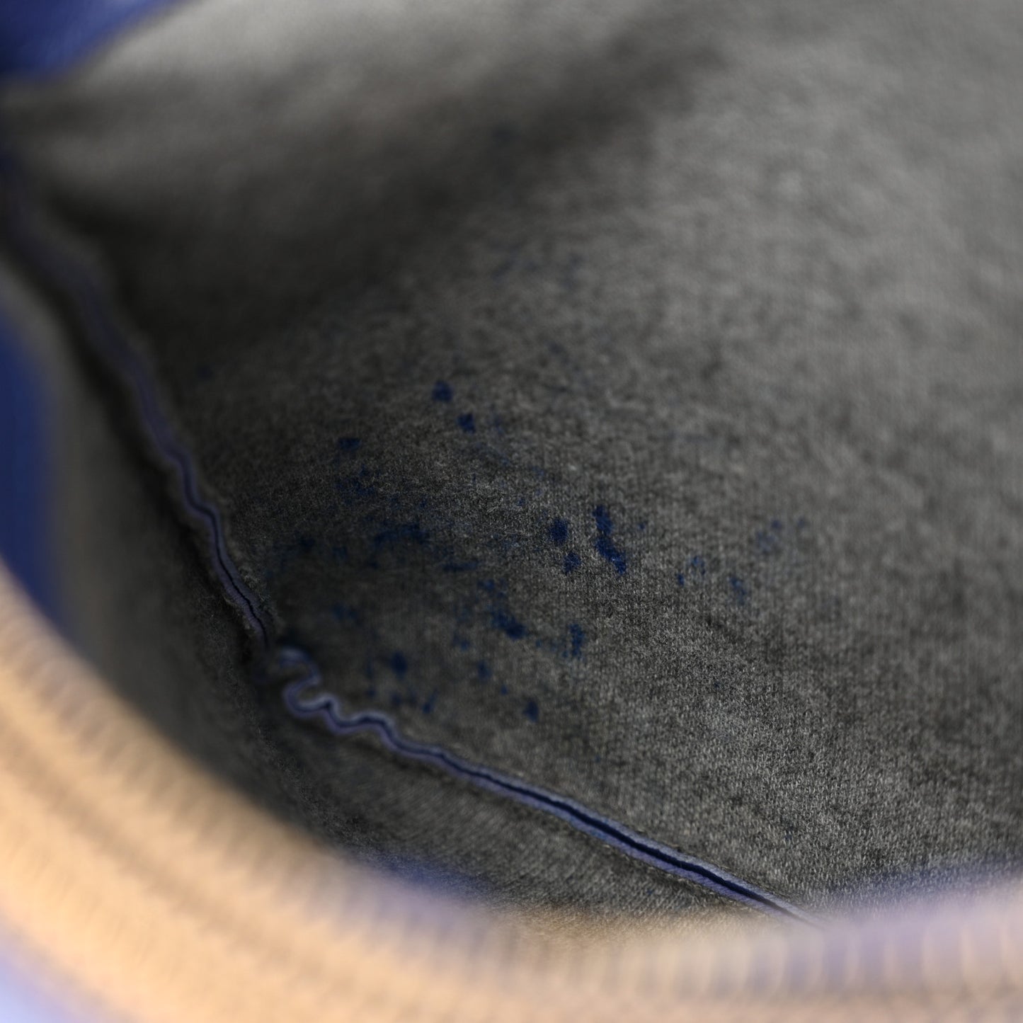 Lambskin Large Trio Crossbody Bag Indigo