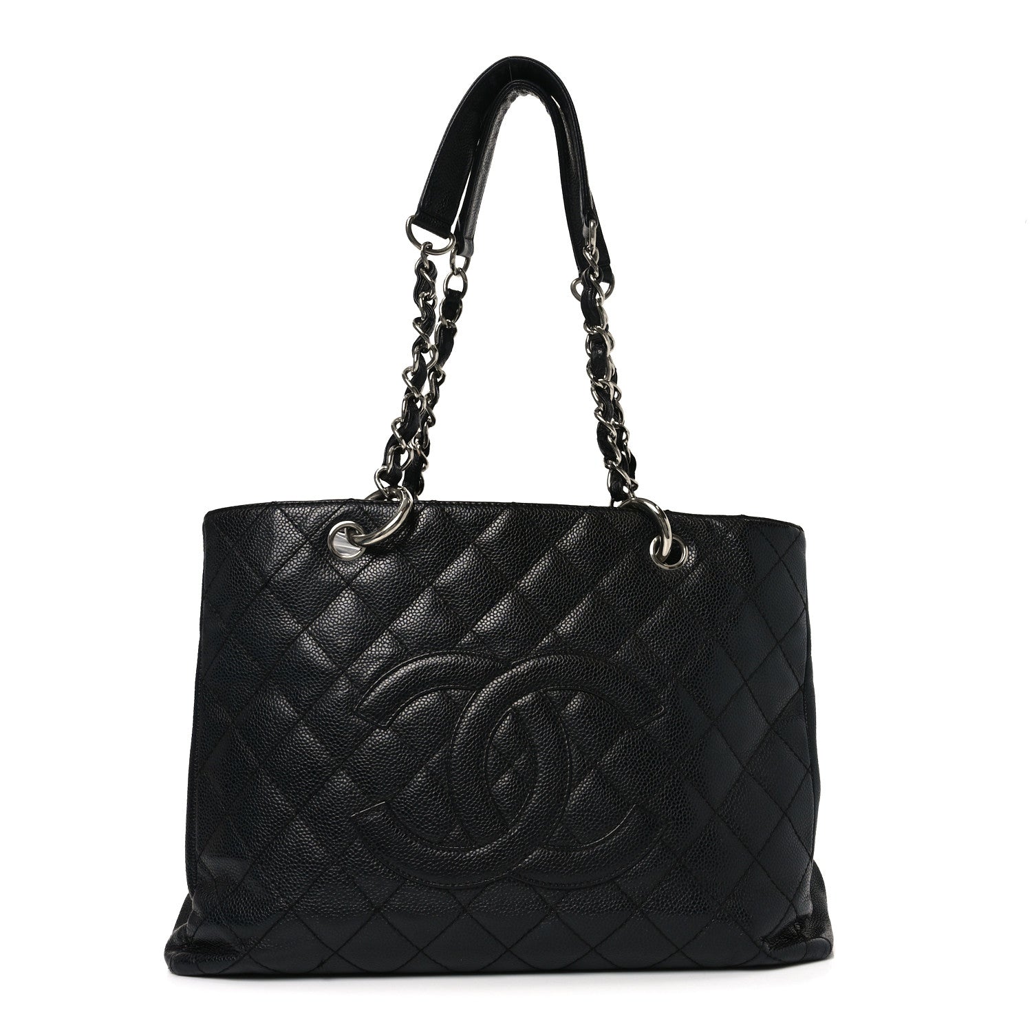 Chanel トートバッグ Chanel Caviar Quilted Grand Shopping Tote GST Black 1881565