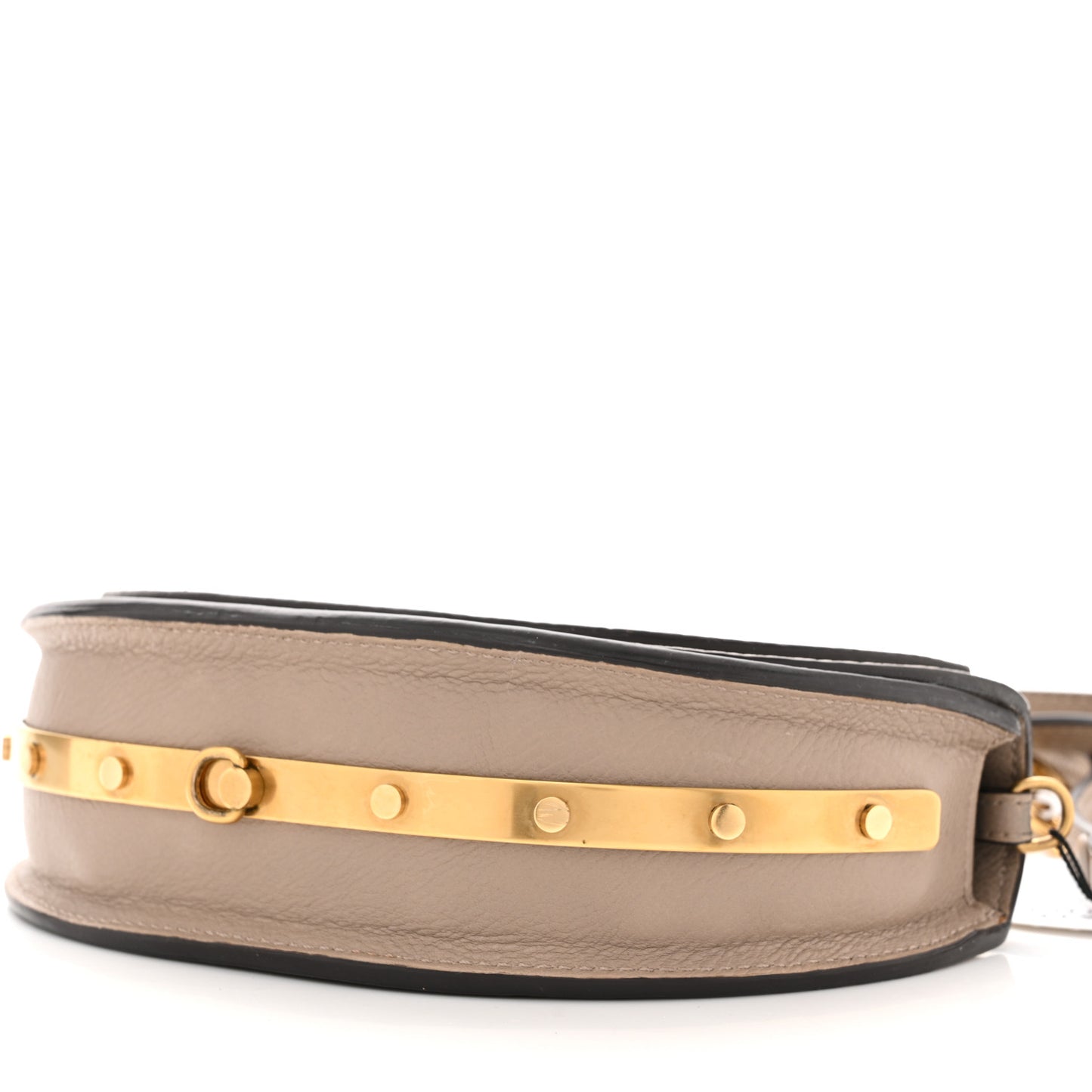 Calfskin Small Nile Bracelet Minaudiere Bag Motty Grey