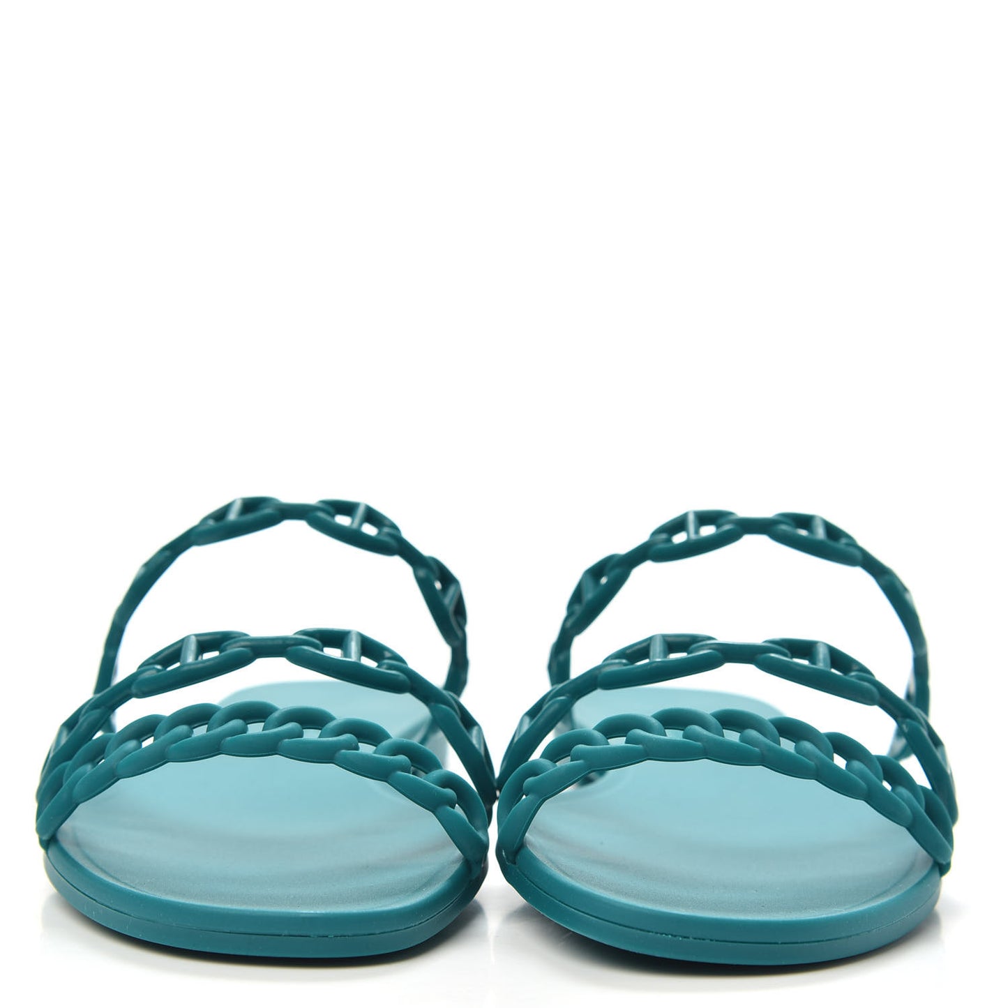 Rubber Chaine d'Ancre Rivage Sandals 36 Vert d'Ete