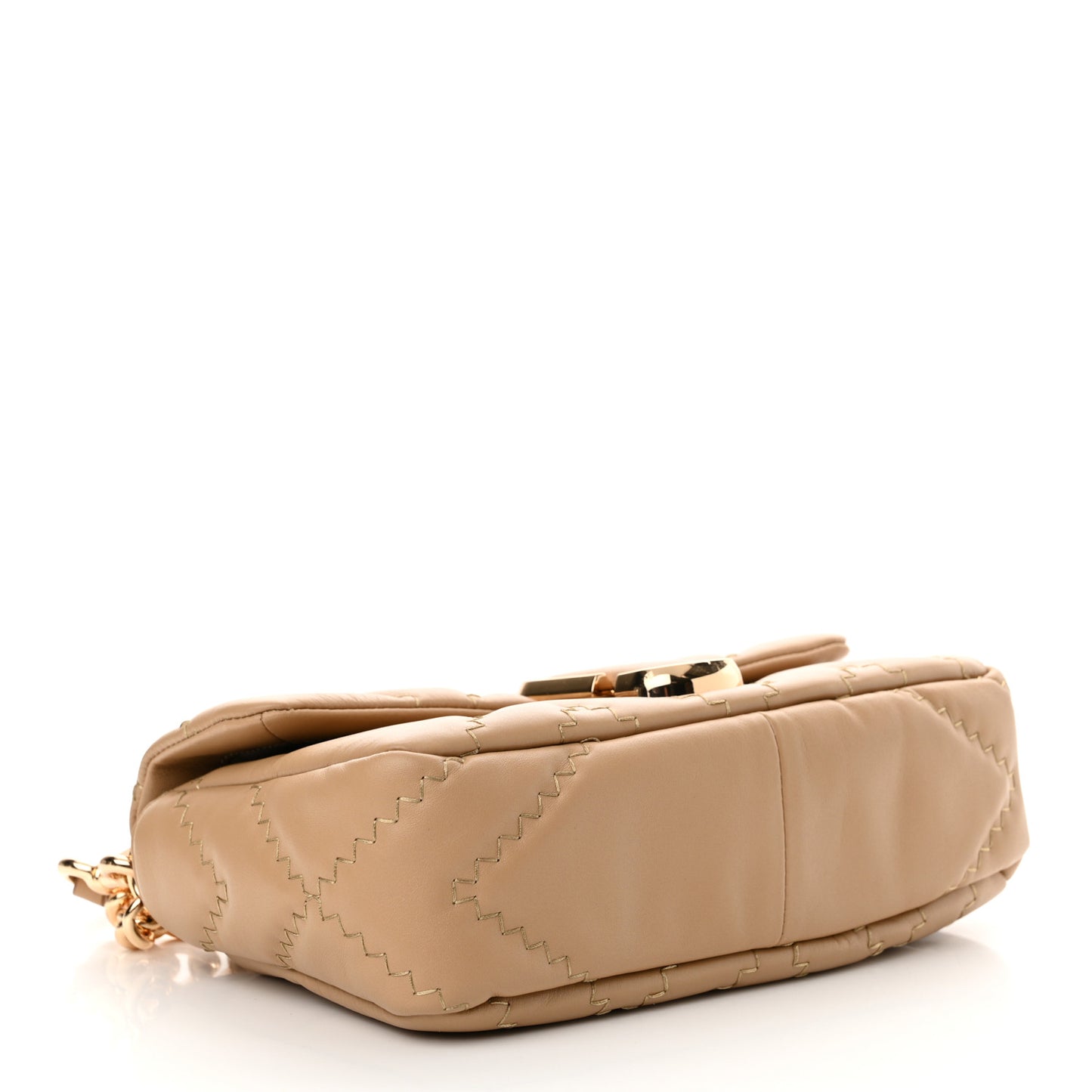 Lambskin Quilted J Marc Medium Shoulder Bag Camel