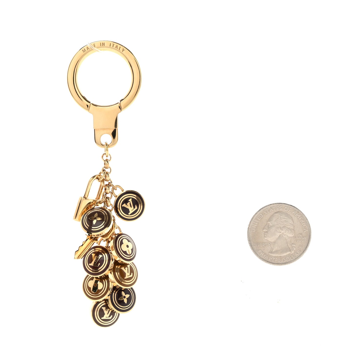 Pastilles Key Ring Holder Brown