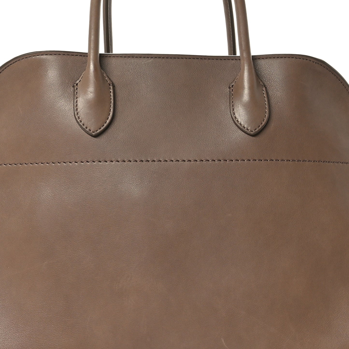 Polished Saddle Calfskin Soft Margaux 15 Mouse Grey