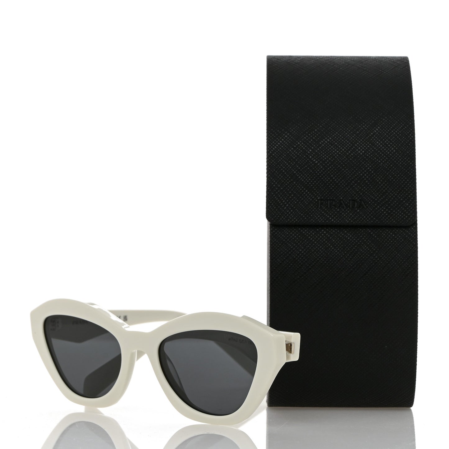 Acetate Logo Butterfly Sunglasses SPR A02 White