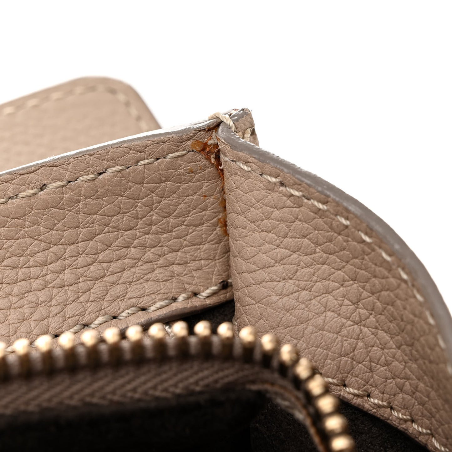 Drummed Calfskin Mini Luggage Dune