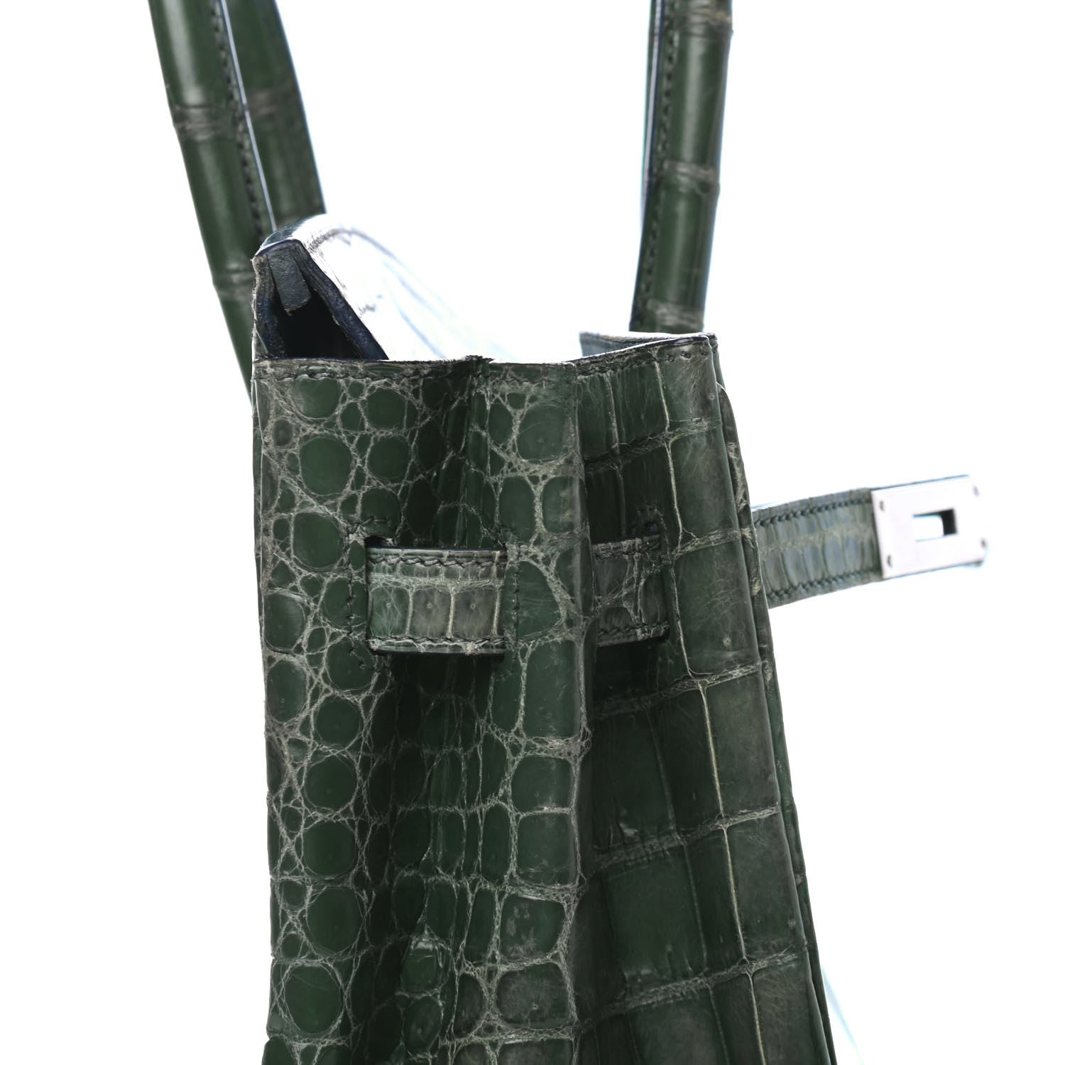 Hermes Matte Porosus Crocodile Birkin 35 12 of 35