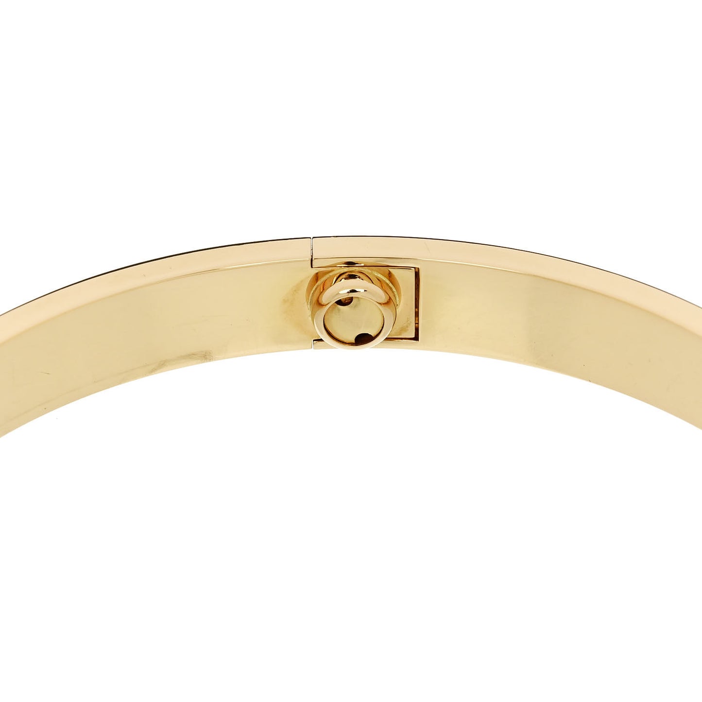 18K Yellow Gold 4 Diamond LOVE Bracelet 19