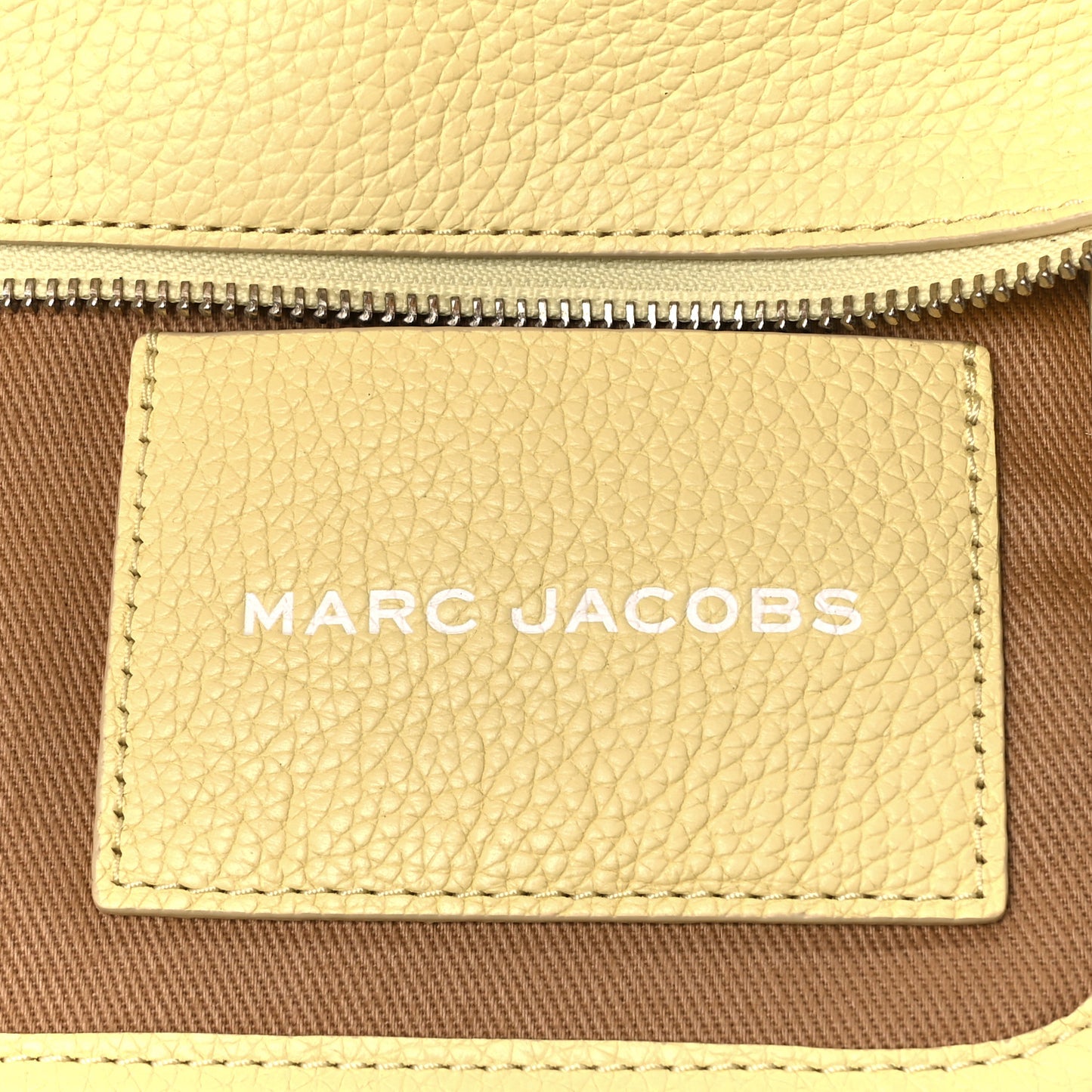 Grained Calfskin Small The Tote Bag Custard