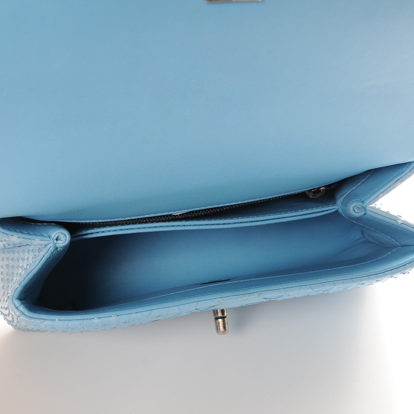 Python Coco Handle Flap Light Blue