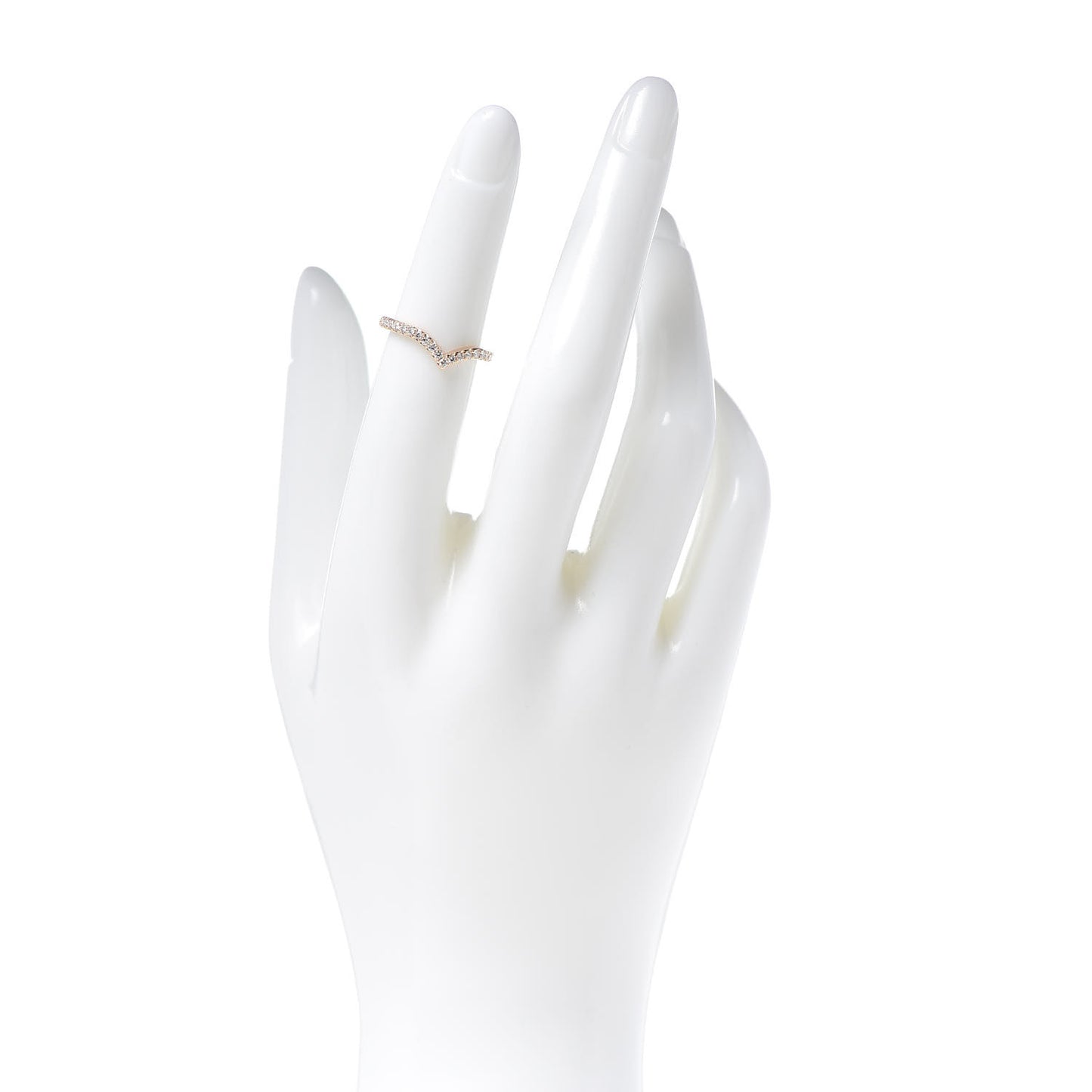 18K Rose Gold Diamond Soleste V Ring 49 5