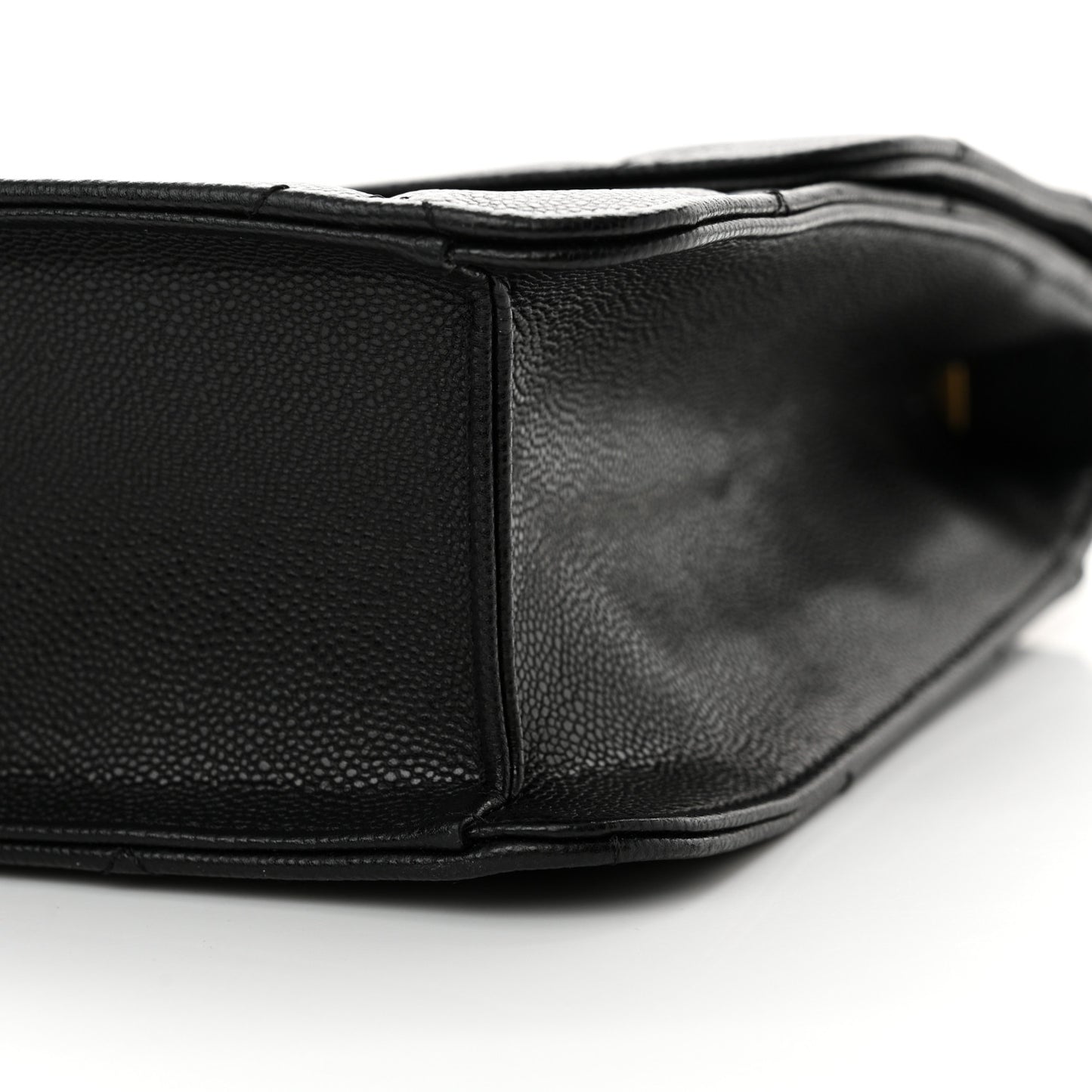 Caviar Quilted CC Large Flap Black