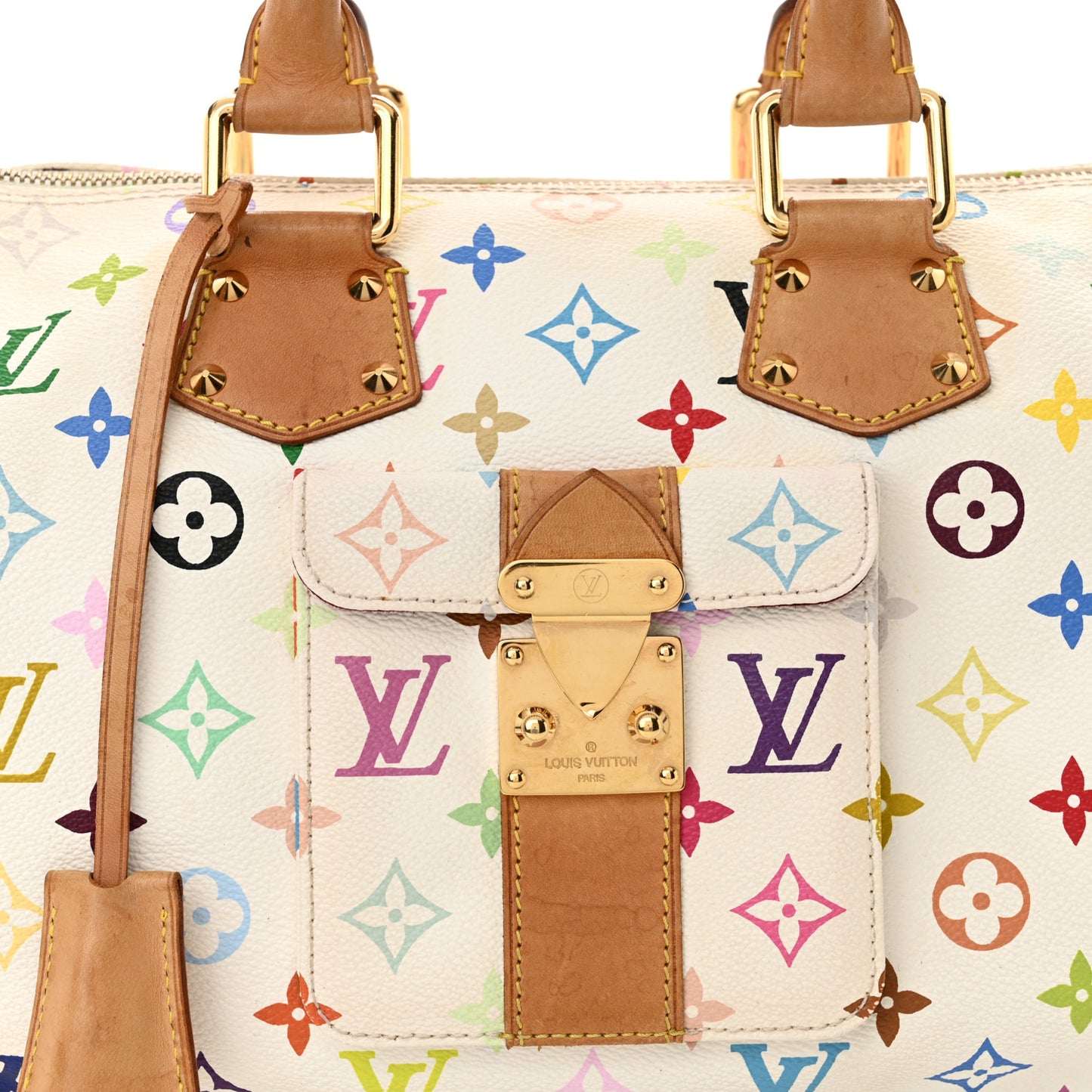 Monogram Multicolor Speedy 30 White
