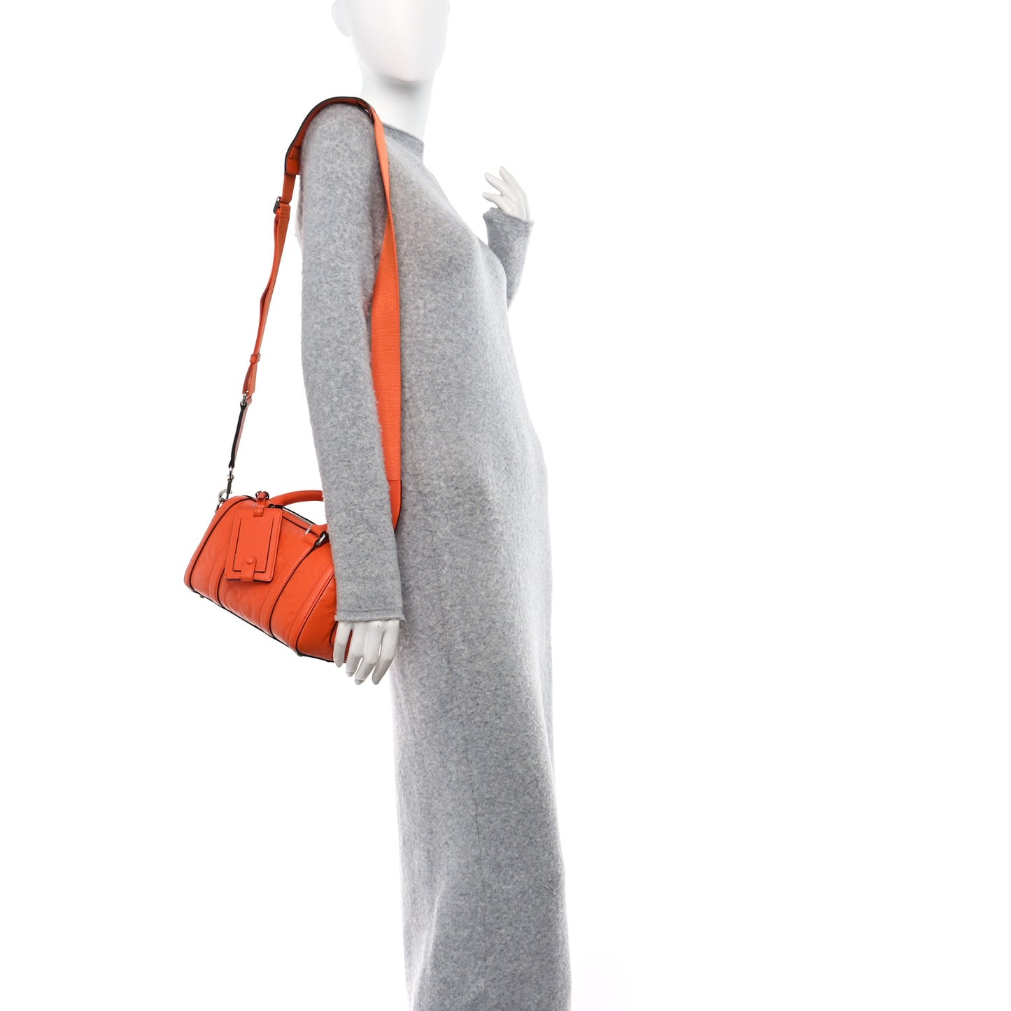 Piuma Calfskin Jumbo GG Embossed Mini Duffle Bag Good Orange