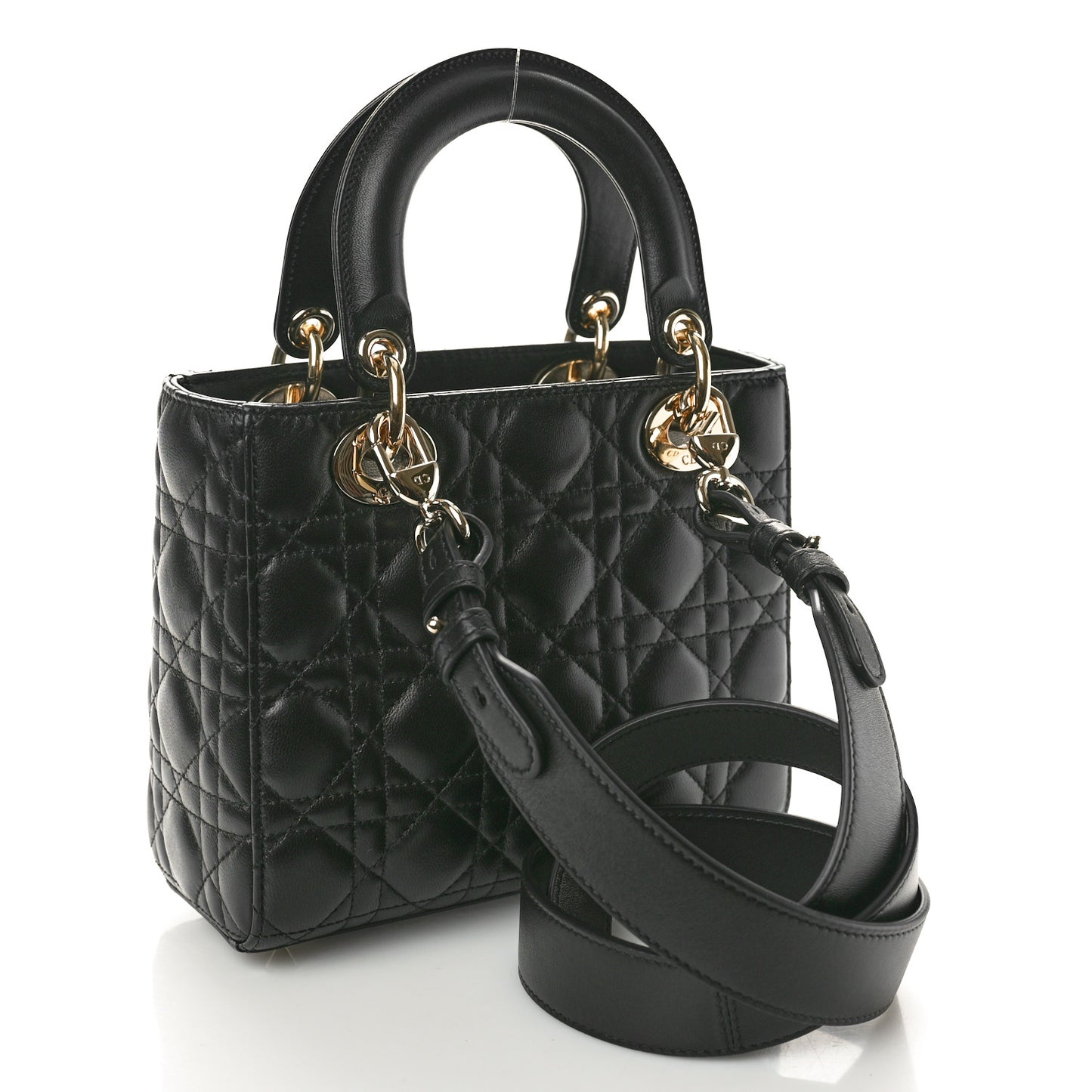 Lambskin Cannage Small My ABCDior Lady Dior Black